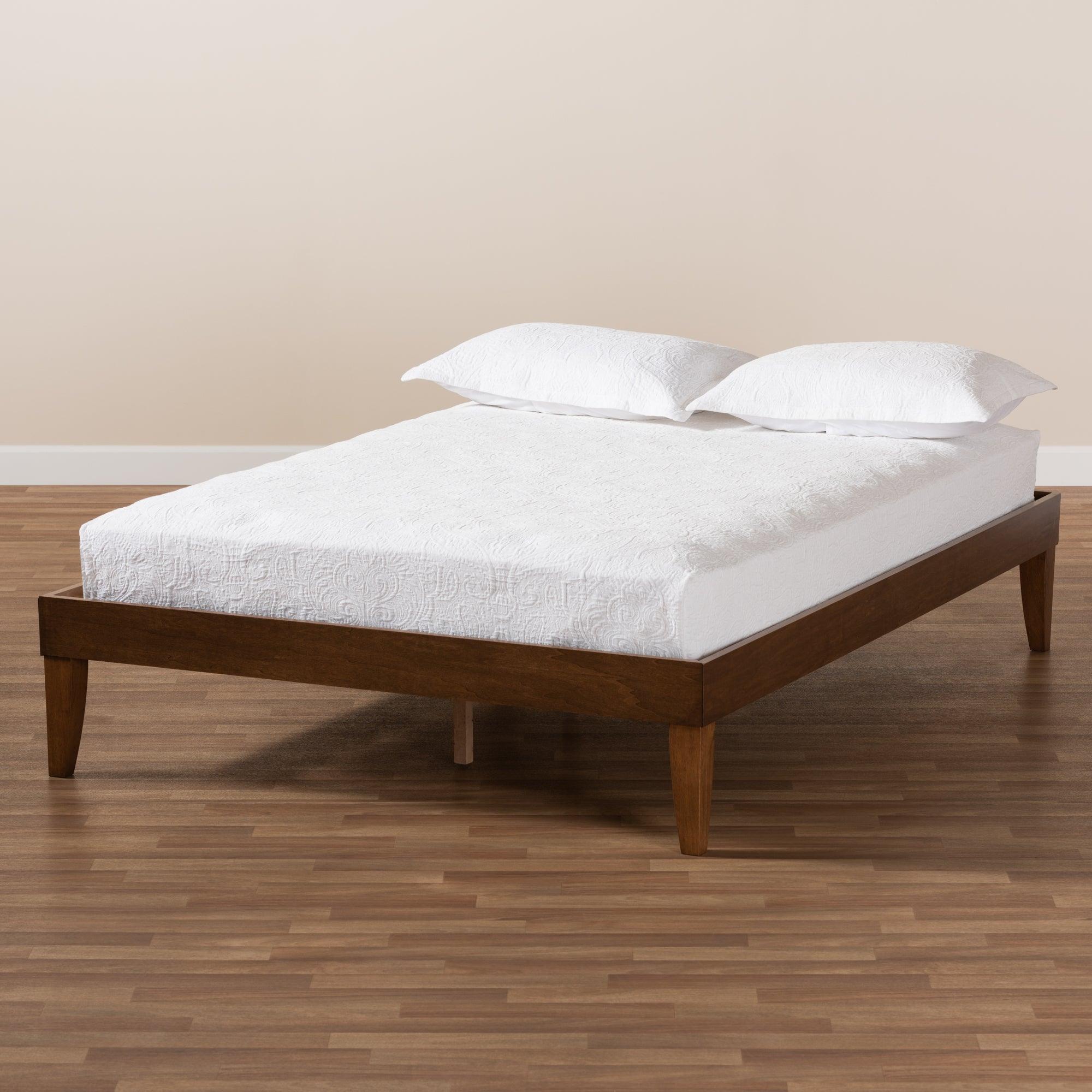 Lucina Mid-Century Modern Finished Platform Bed Frame