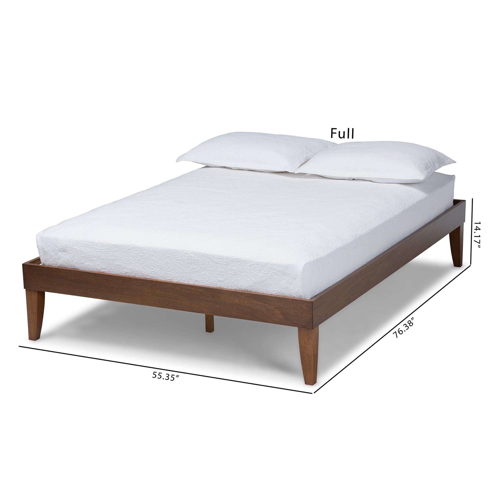 Lucina Mid-Century Modern Finished Platform Bed Frame