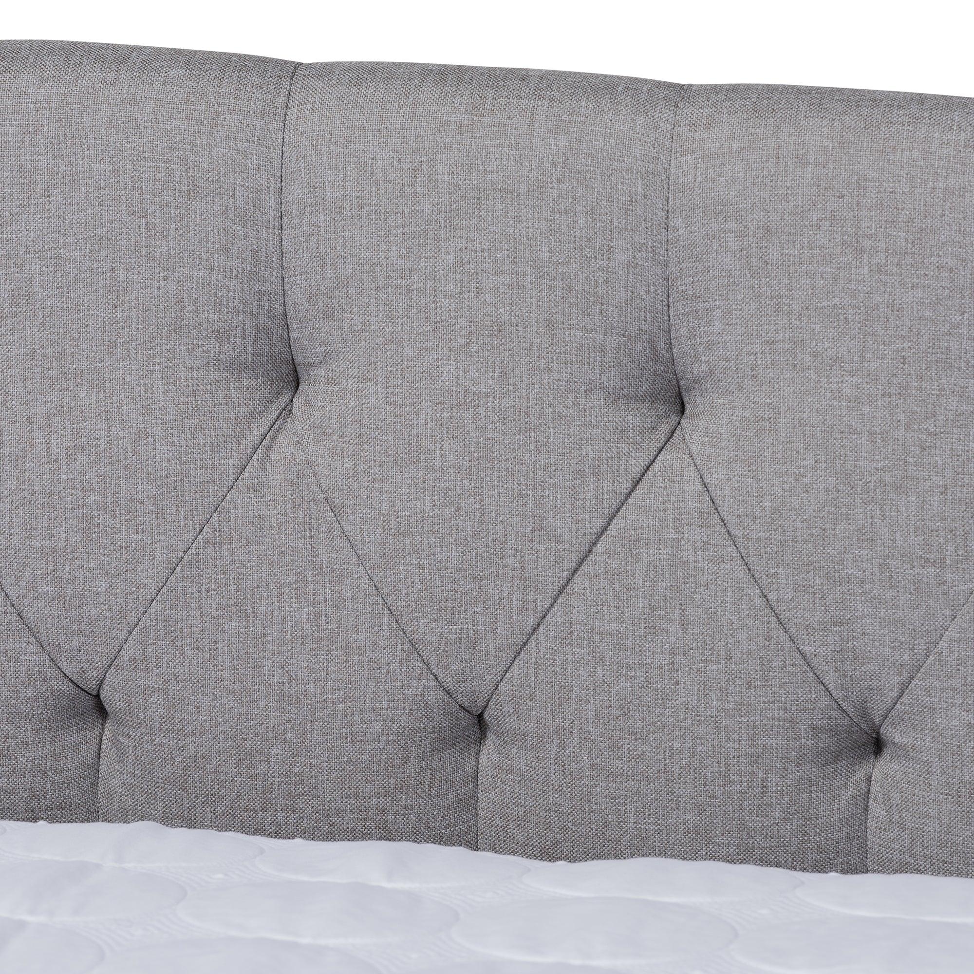 Delora Modern and Contemporary Light Fabric Upholstered Daybed