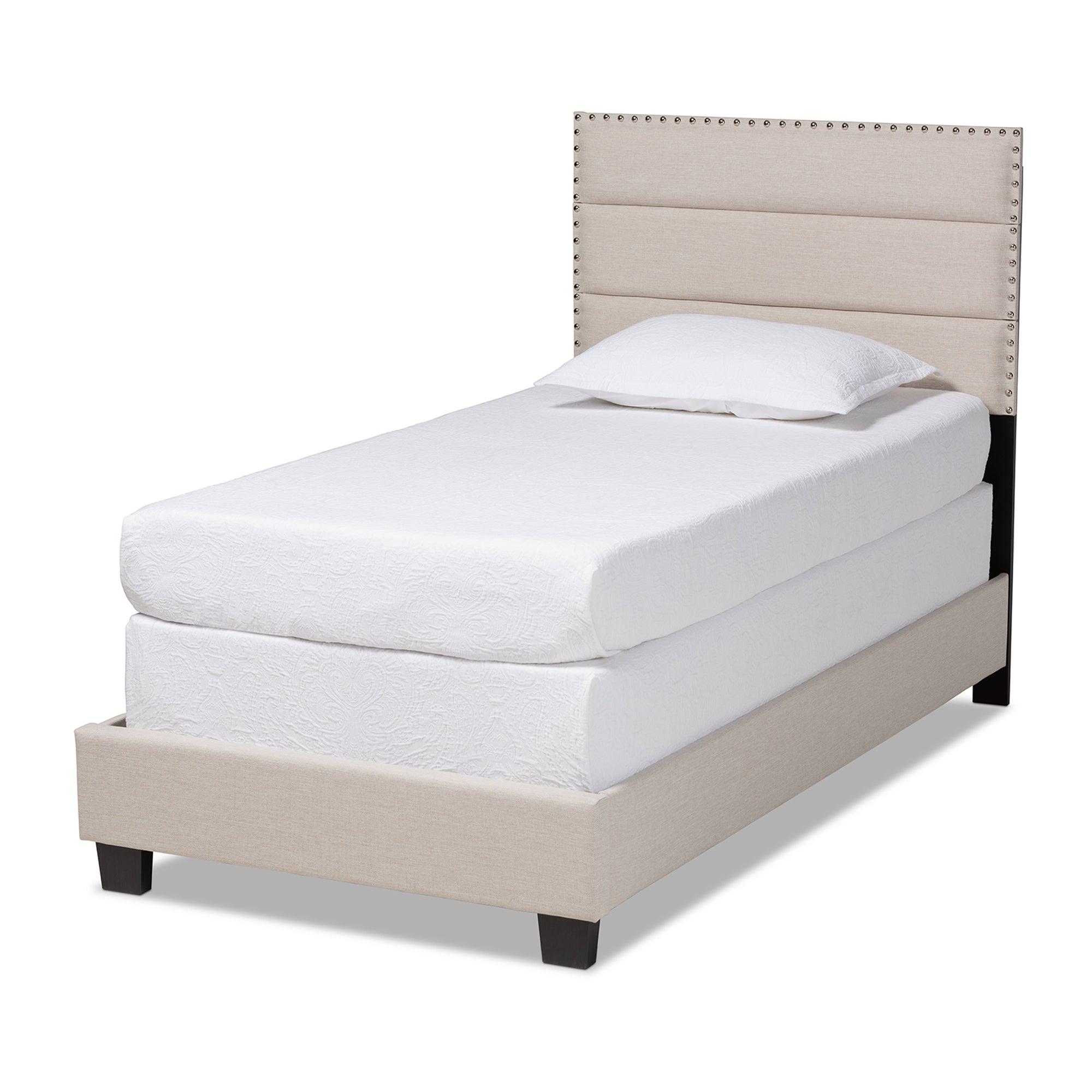 Ansa Modern and Contemporary Fabric Upholstered Bed