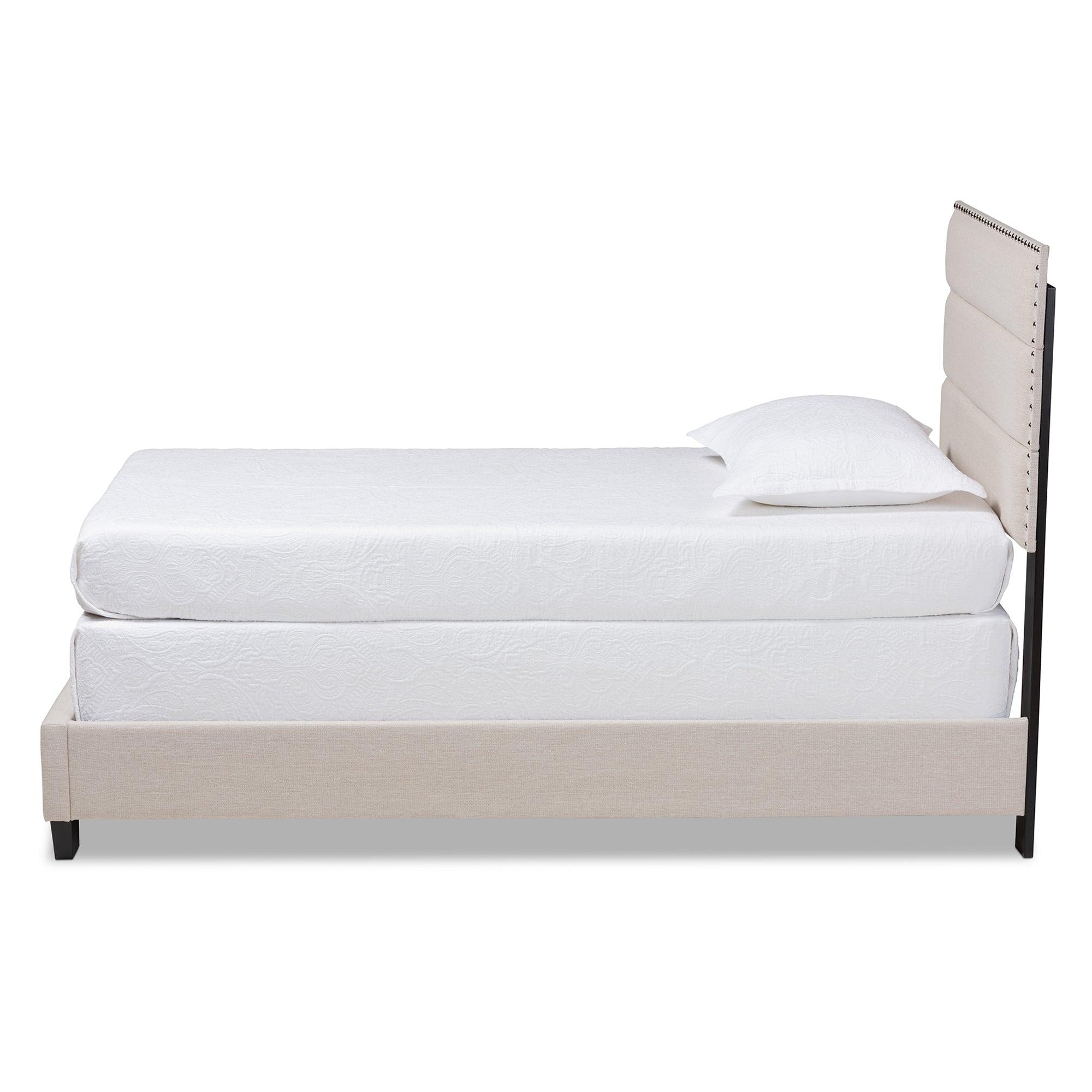 Ansa Modern and Contemporary Fabric Upholstered Bed