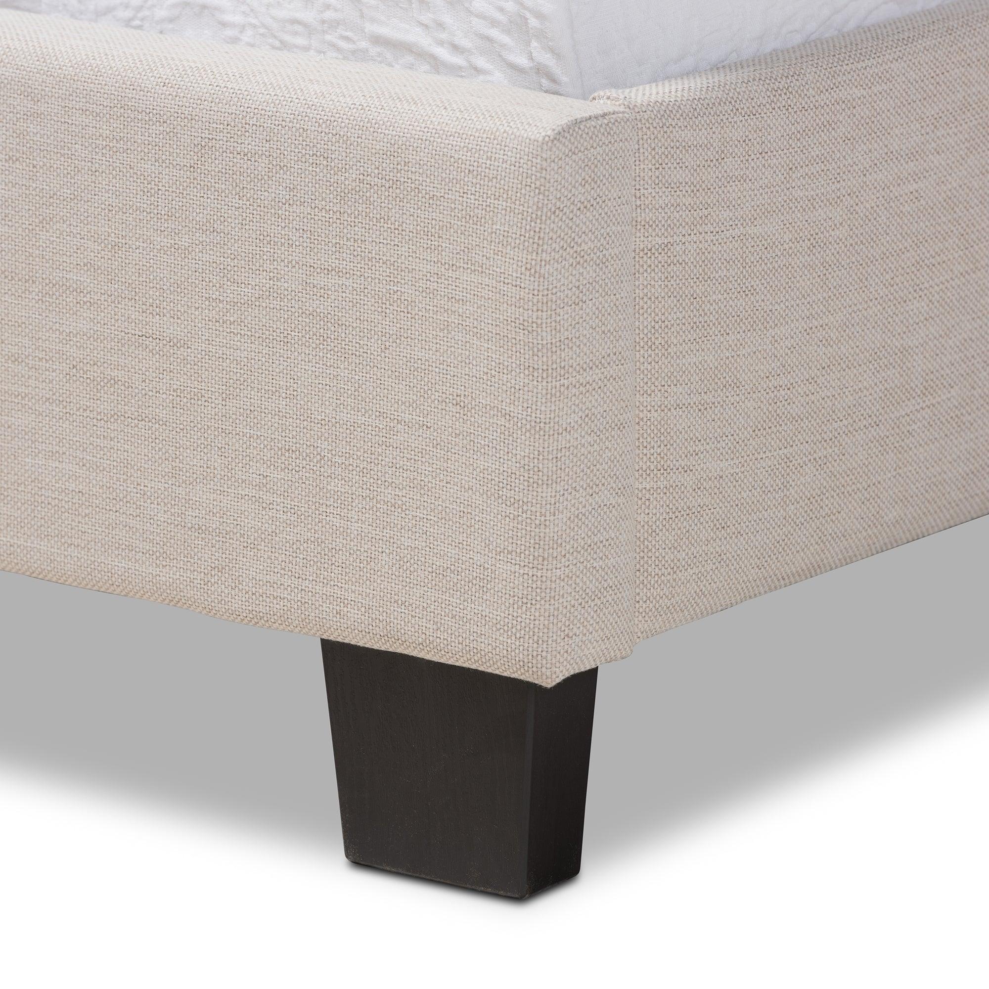 Ansa Modern and Contemporary Fabric Upholstered Bed