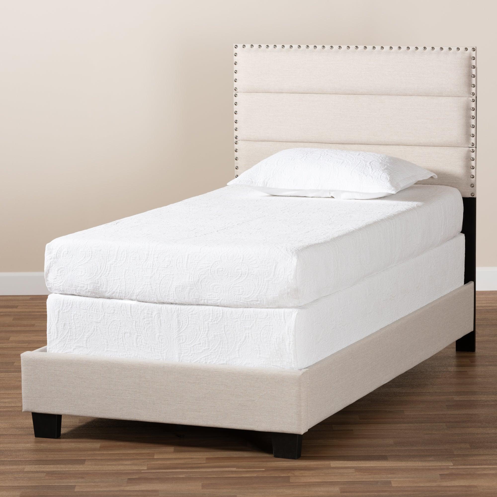 Ansa Modern and Contemporary Fabric Upholstered Bed