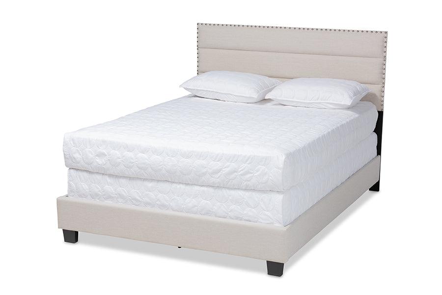 Ansa Modern and Contemporary Fabric Upholstered Bed