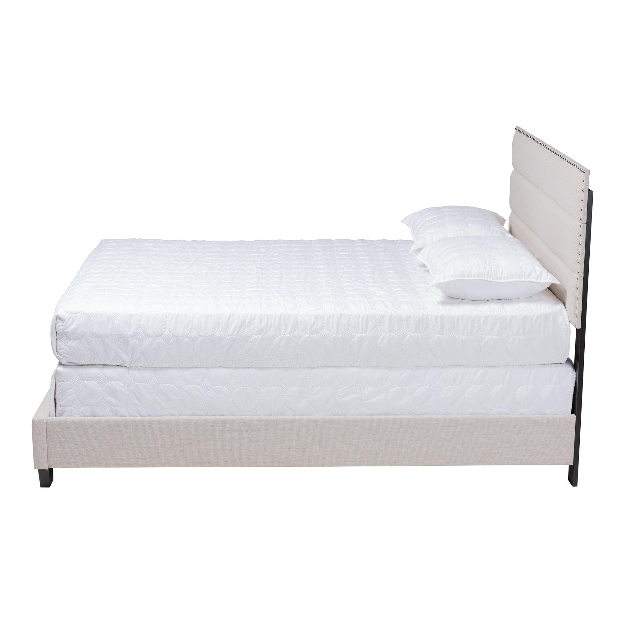 Ansa Modern and Contemporary Fabric Upholstered Bed