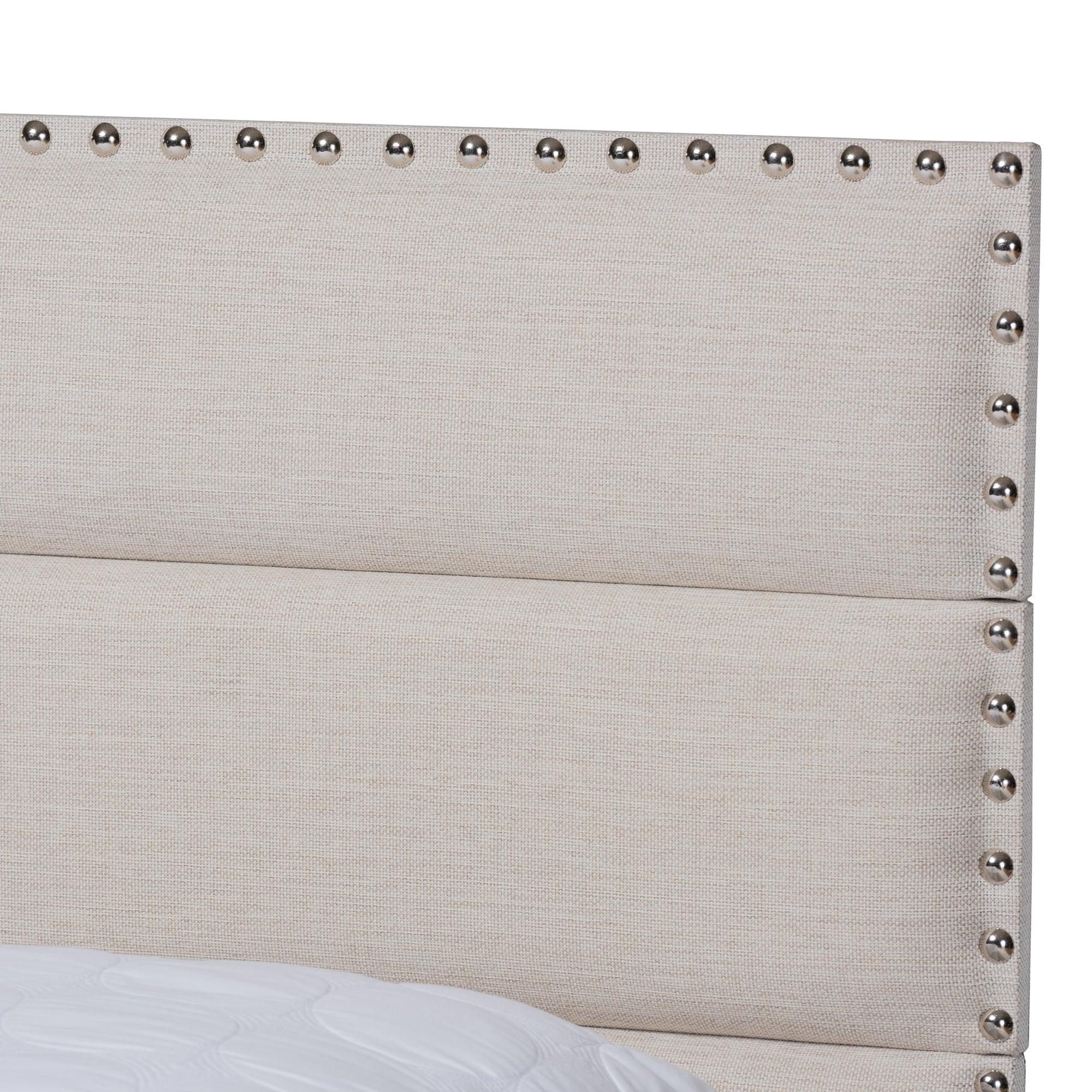 Ansa Modern and Contemporary Fabric Upholstered Bed