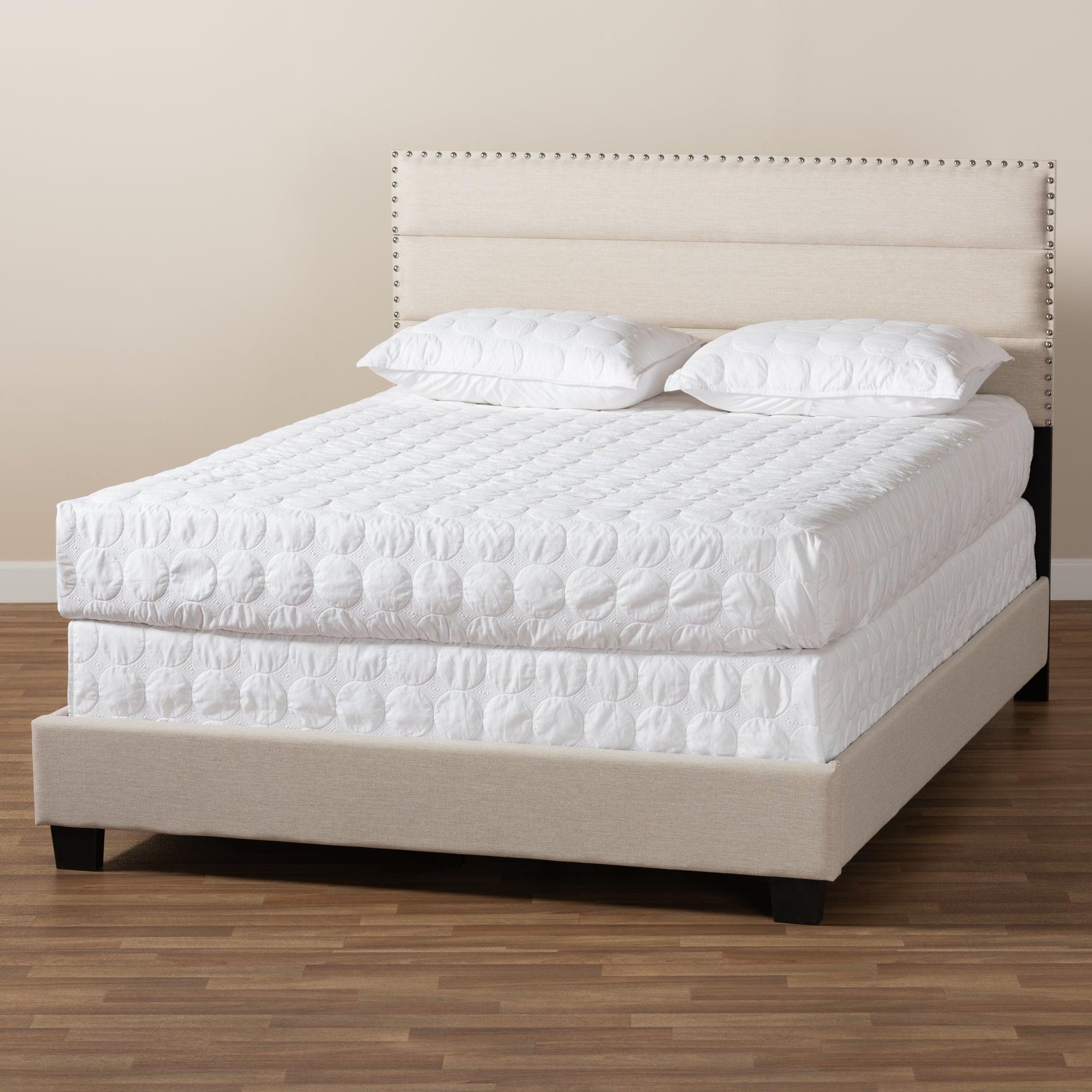 Ansa Modern and Contemporary Fabric Upholstered Bed