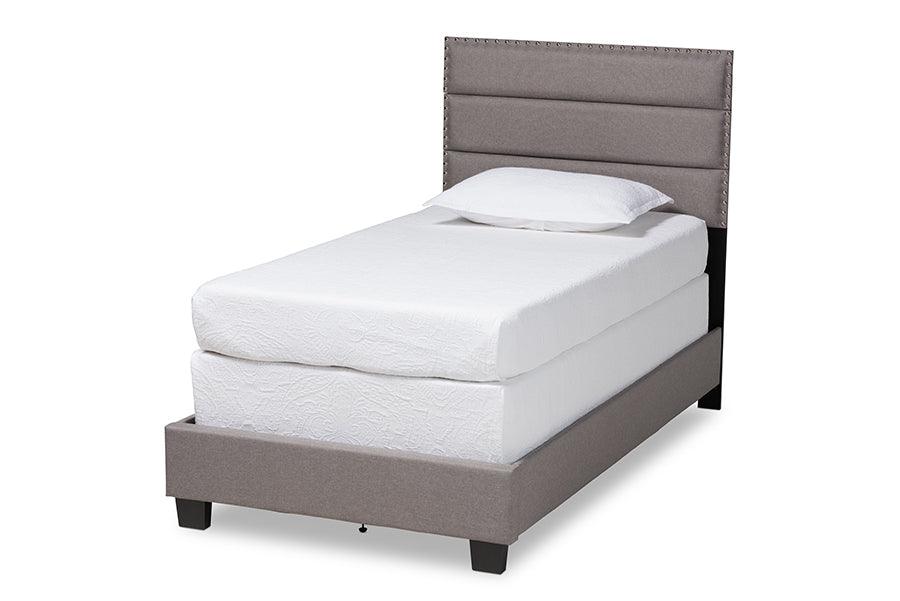 Ansa Modern and Contemporary Fabric Upholstered Bed