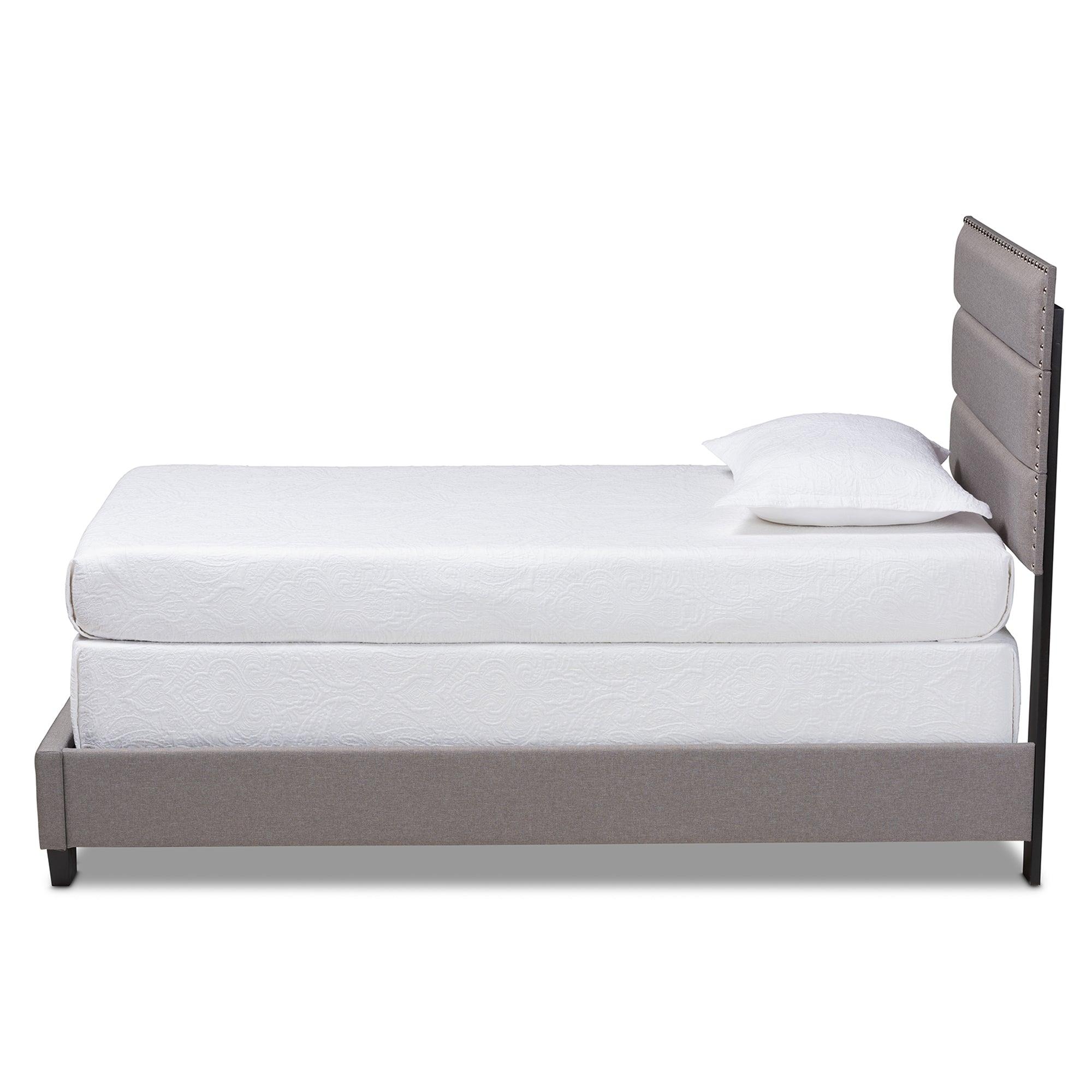 Ansa Modern and Contemporary Fabric Upholstered Bed