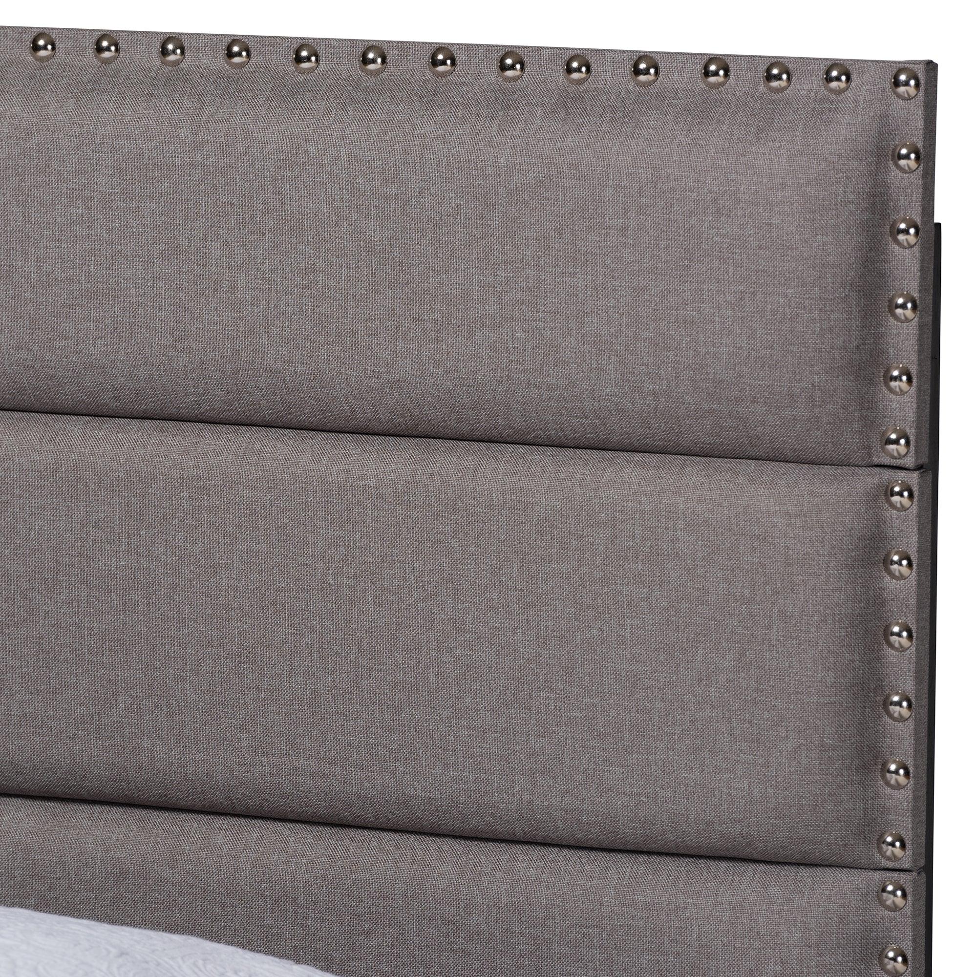 Ansa Modern and Contemporary Fabric Upholstered Bed