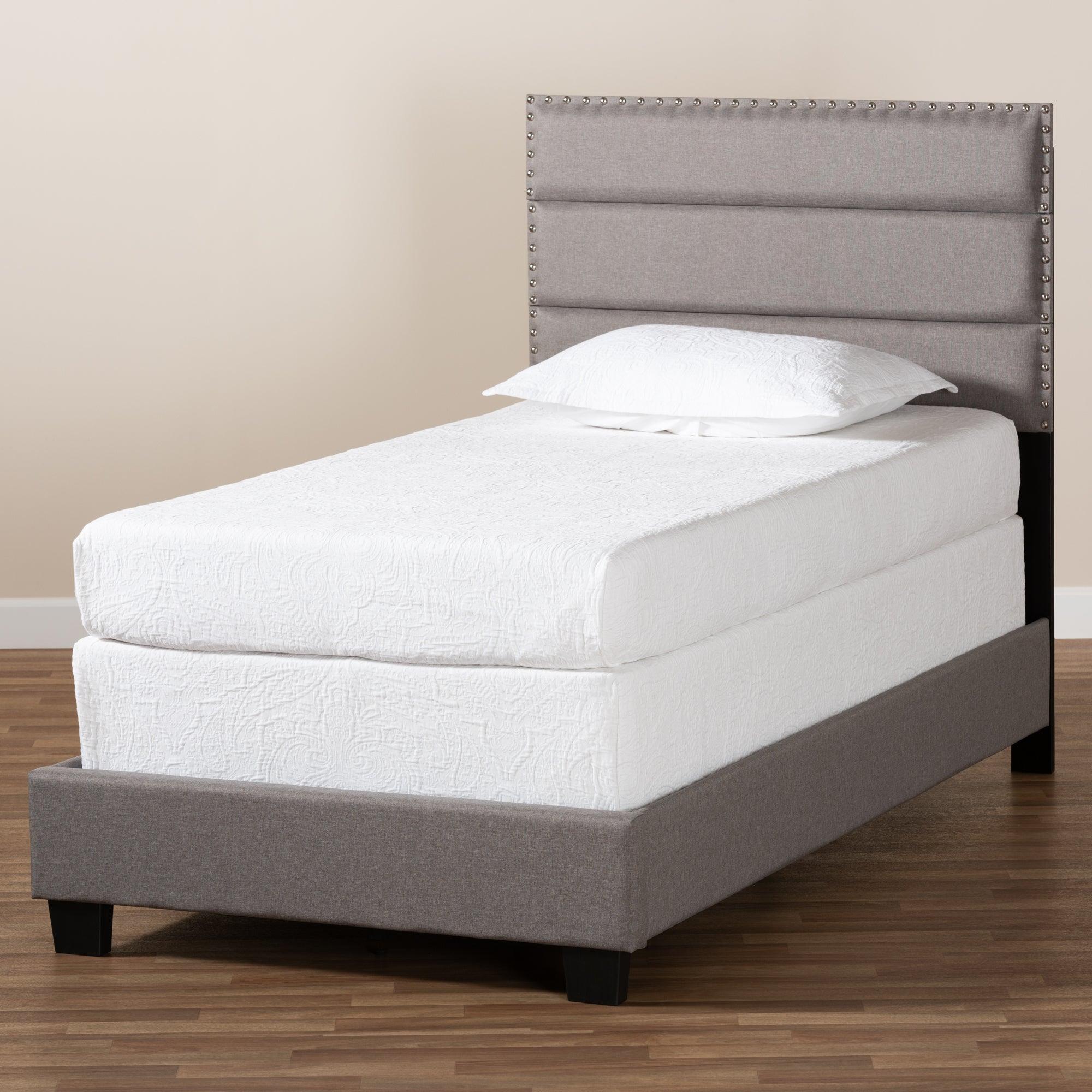 Ansa Modern and Contemporary Fabric Upholstered Bed