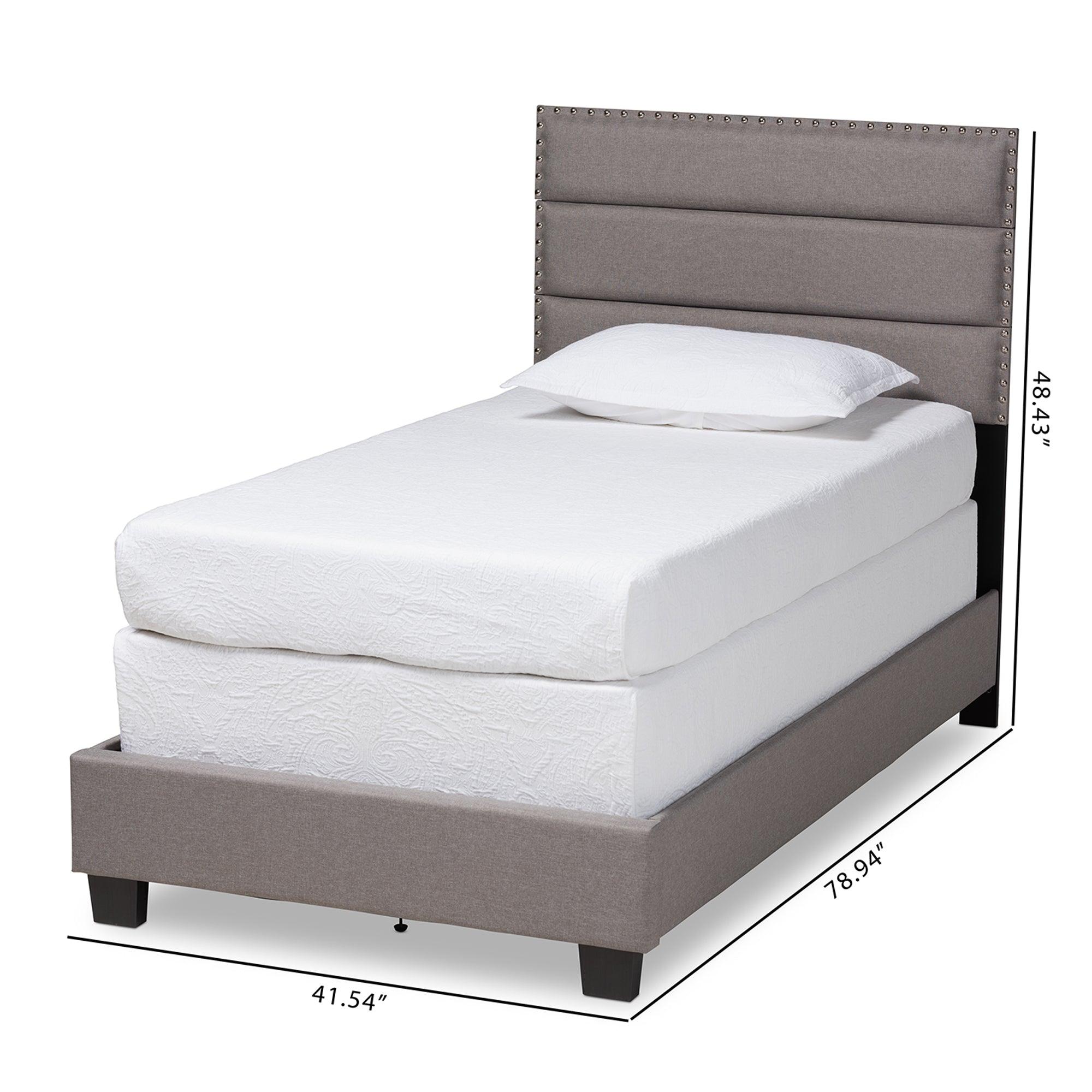 Ansa Modern and Contemporary Fabric Upholstered Bed