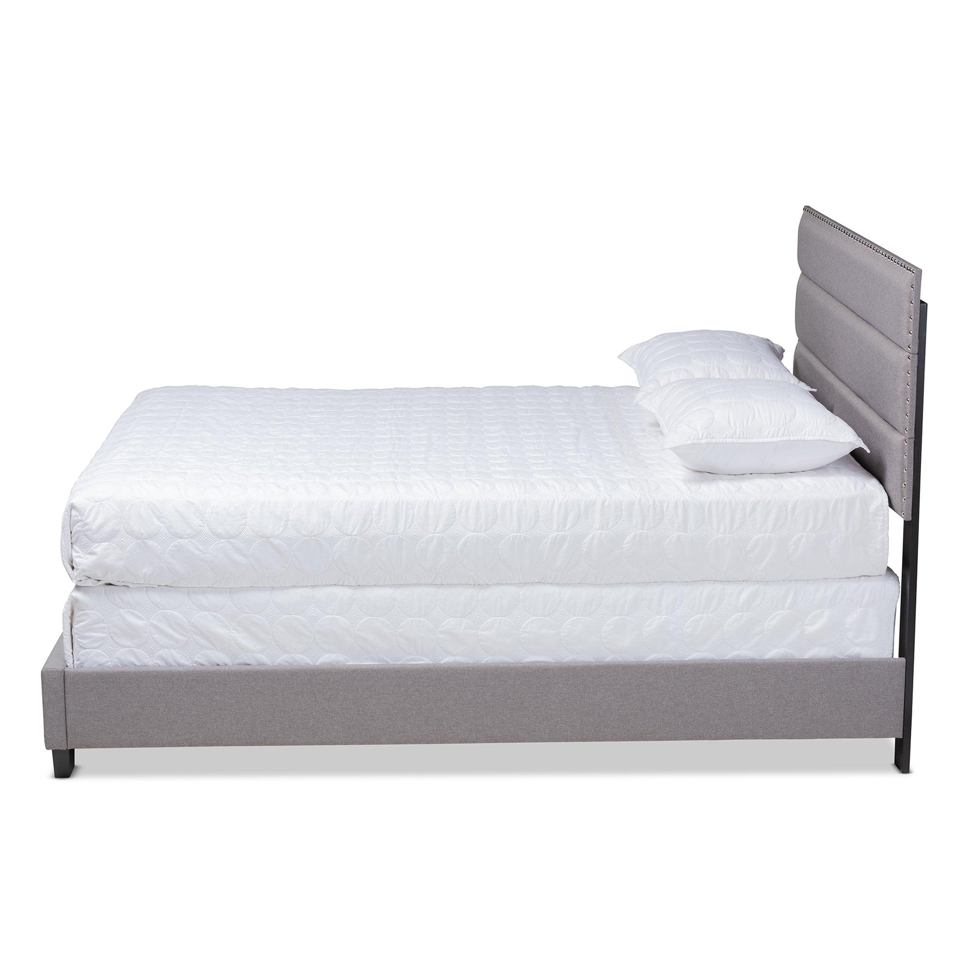 Ansa Modern and Contemporary Fabric Upholstered Bed