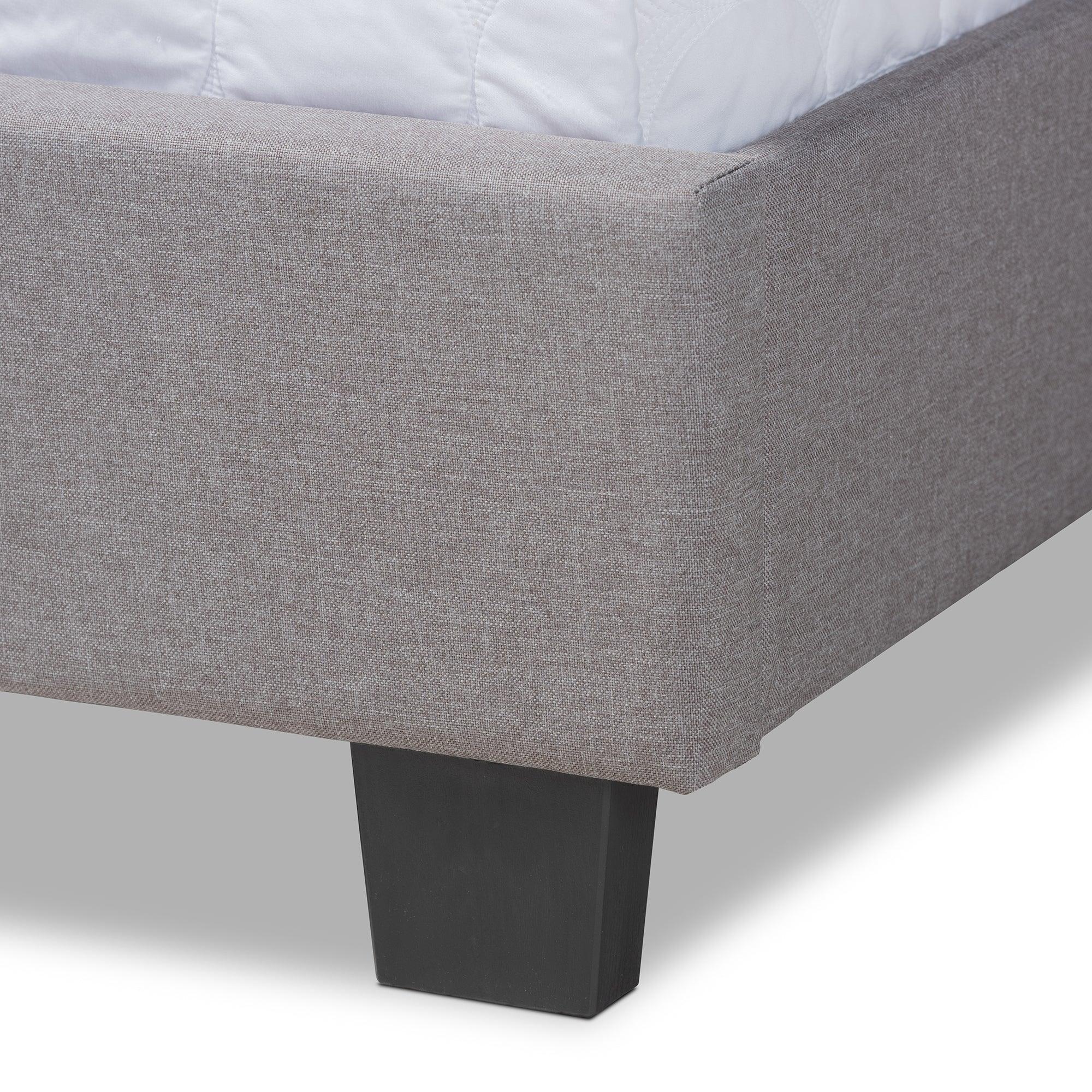 Ansa Modern and Contemporary Fabric Upholstered Bed