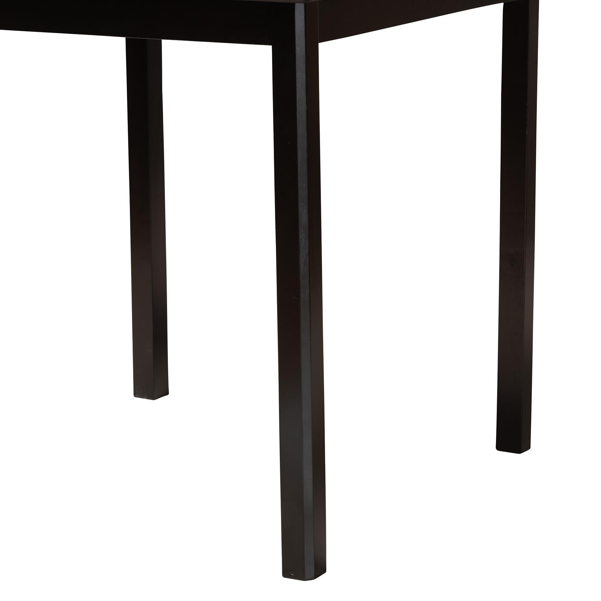 Lenoir Modern Espresso Finished Wood Counter Height Pub Table