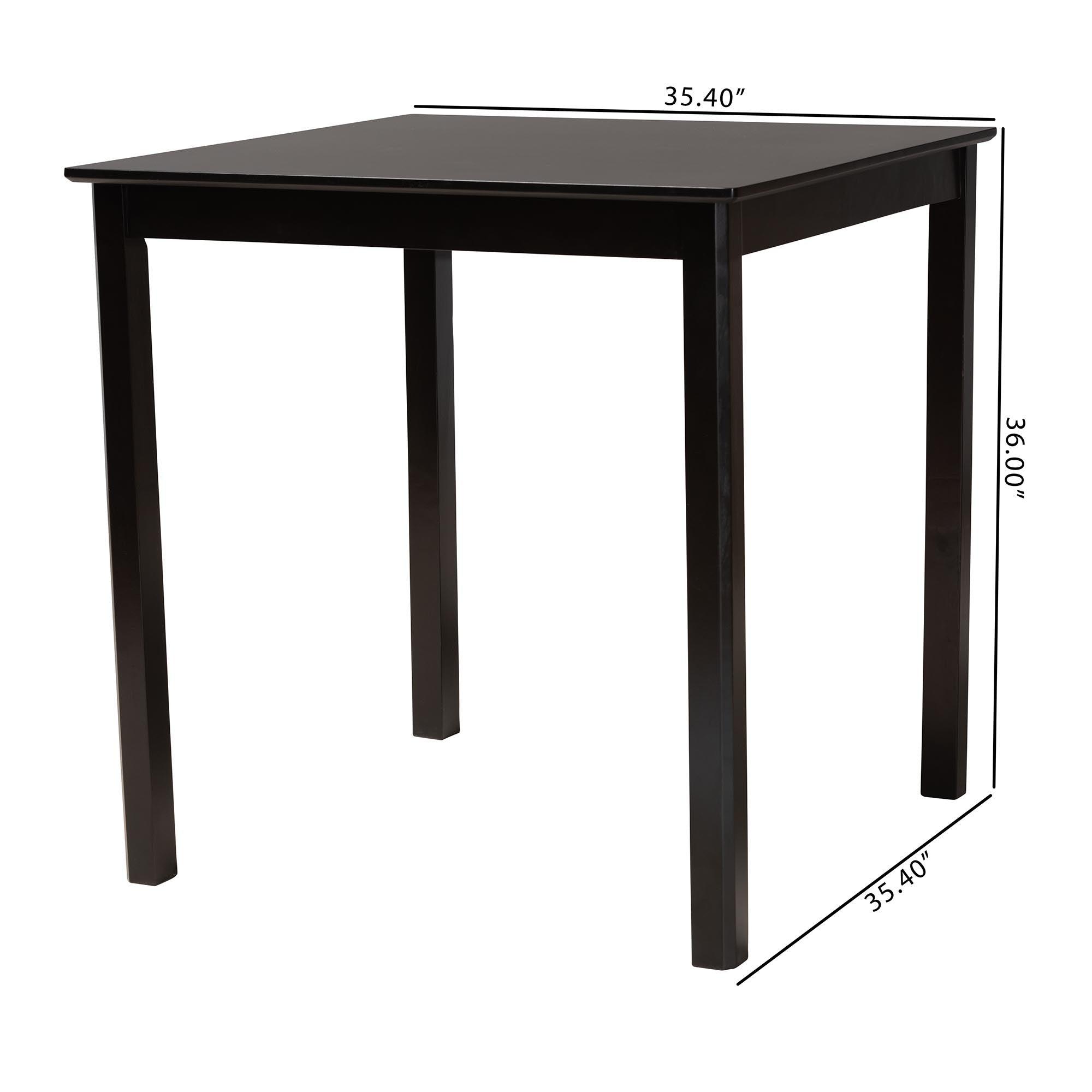 Lenoir Modern Espresso Finished Wood Counter Height Pub Table