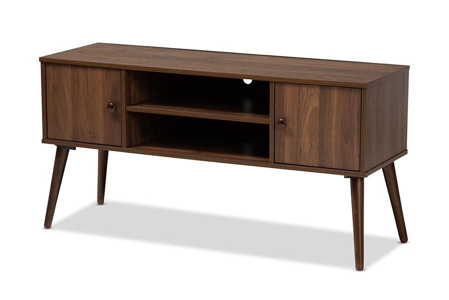 Alard Mid-Century Modern Finished 2-Door Wood TV Stand