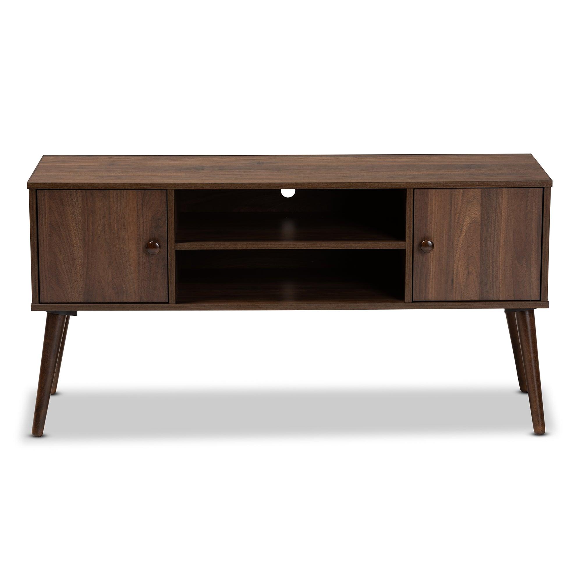 Alard Mid-Century Modern Finished 2-Door Wood TV Stand