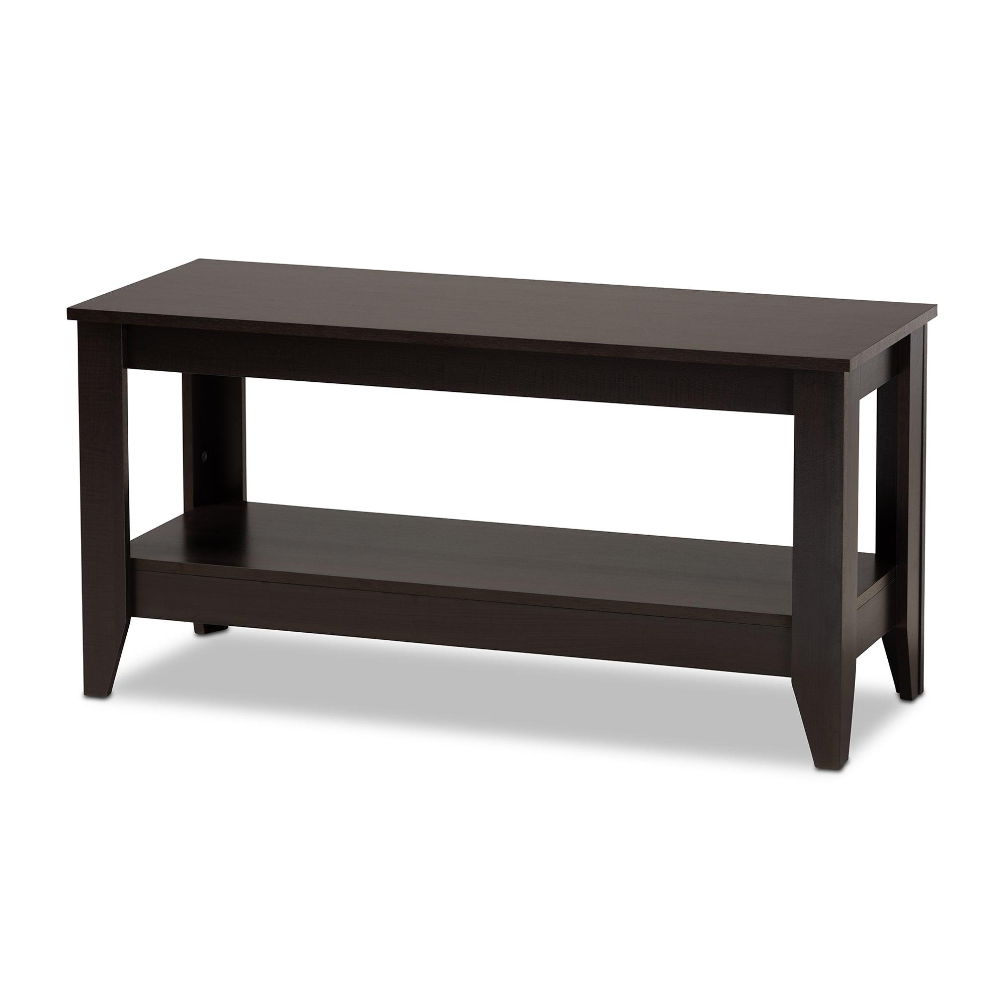 Elada Modern and Contemporary Finished Wood Coffee Table