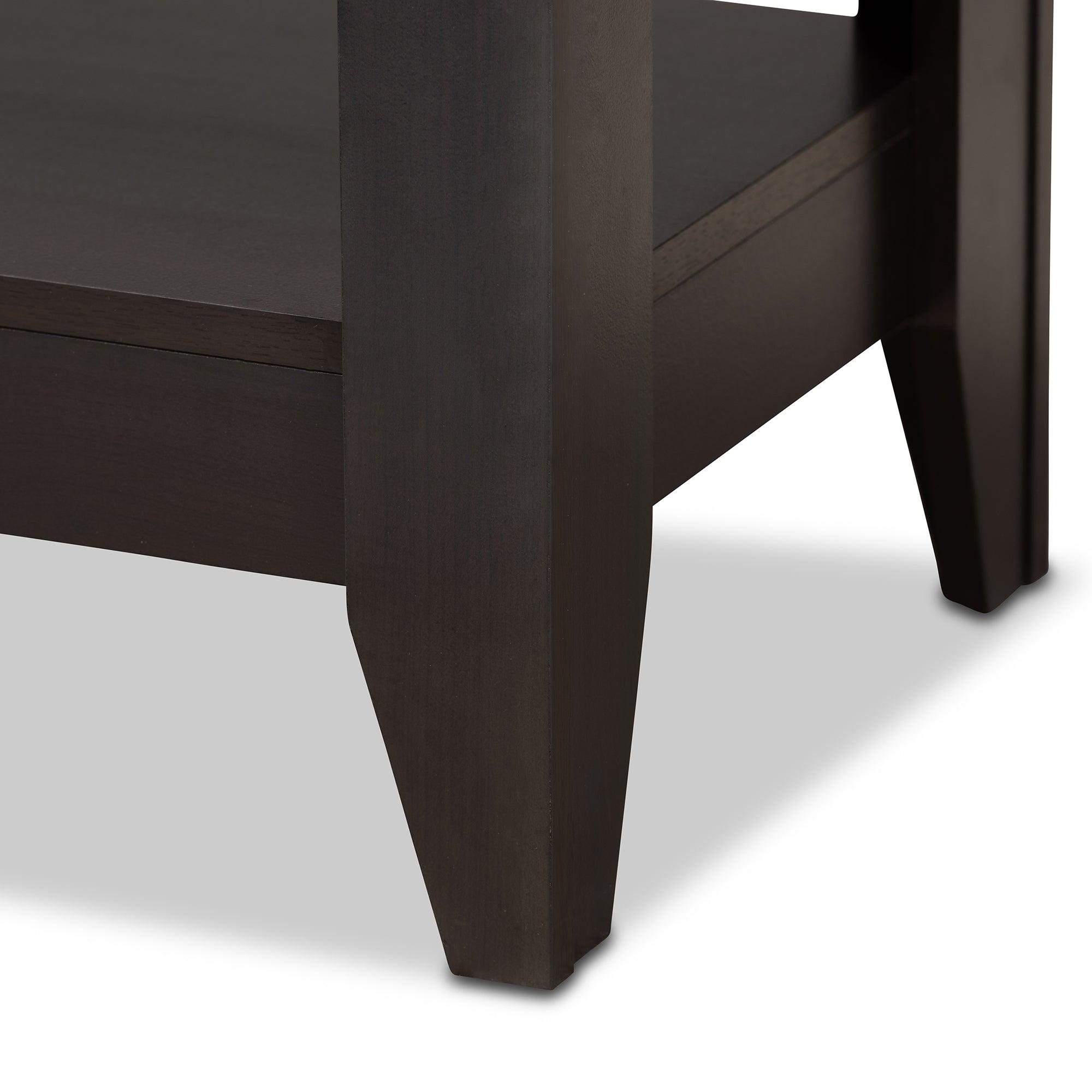 Elada Modern and Contemporary Finished Wood Coffee Table