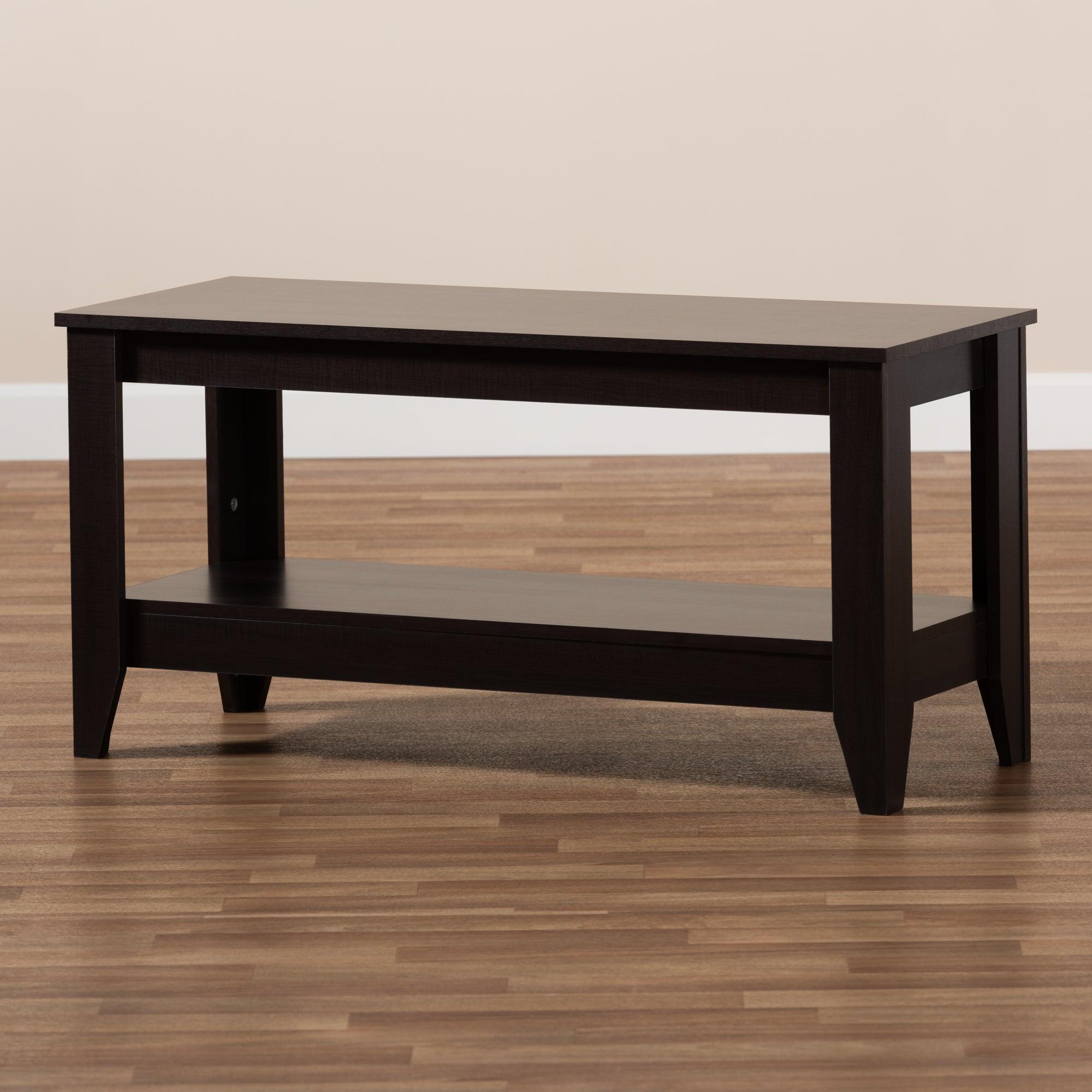 Elada Modern and Contemporary Finished Wood Coffee Table