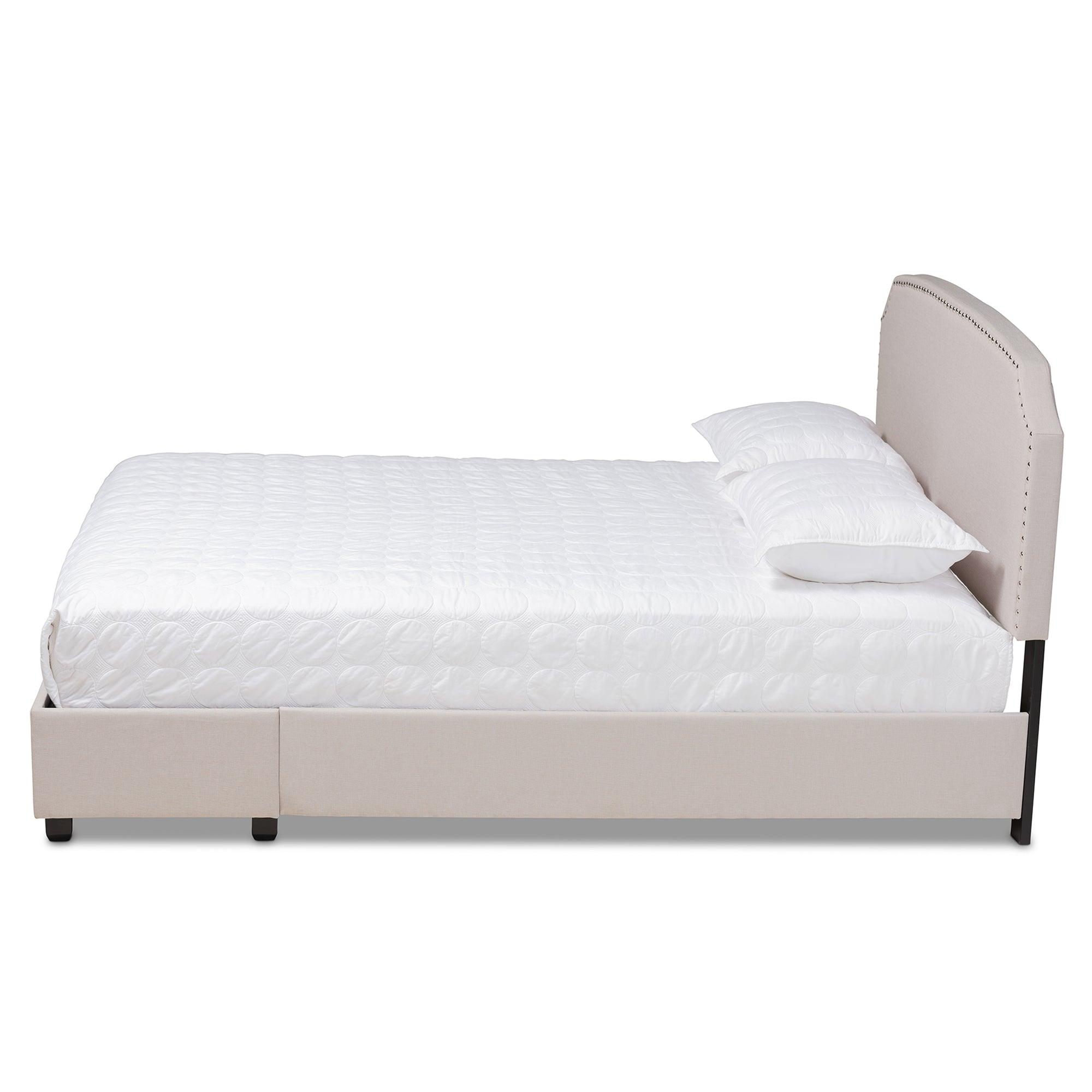 Larese Fabric Upholstered 2-Drawer Platform Storage Bed