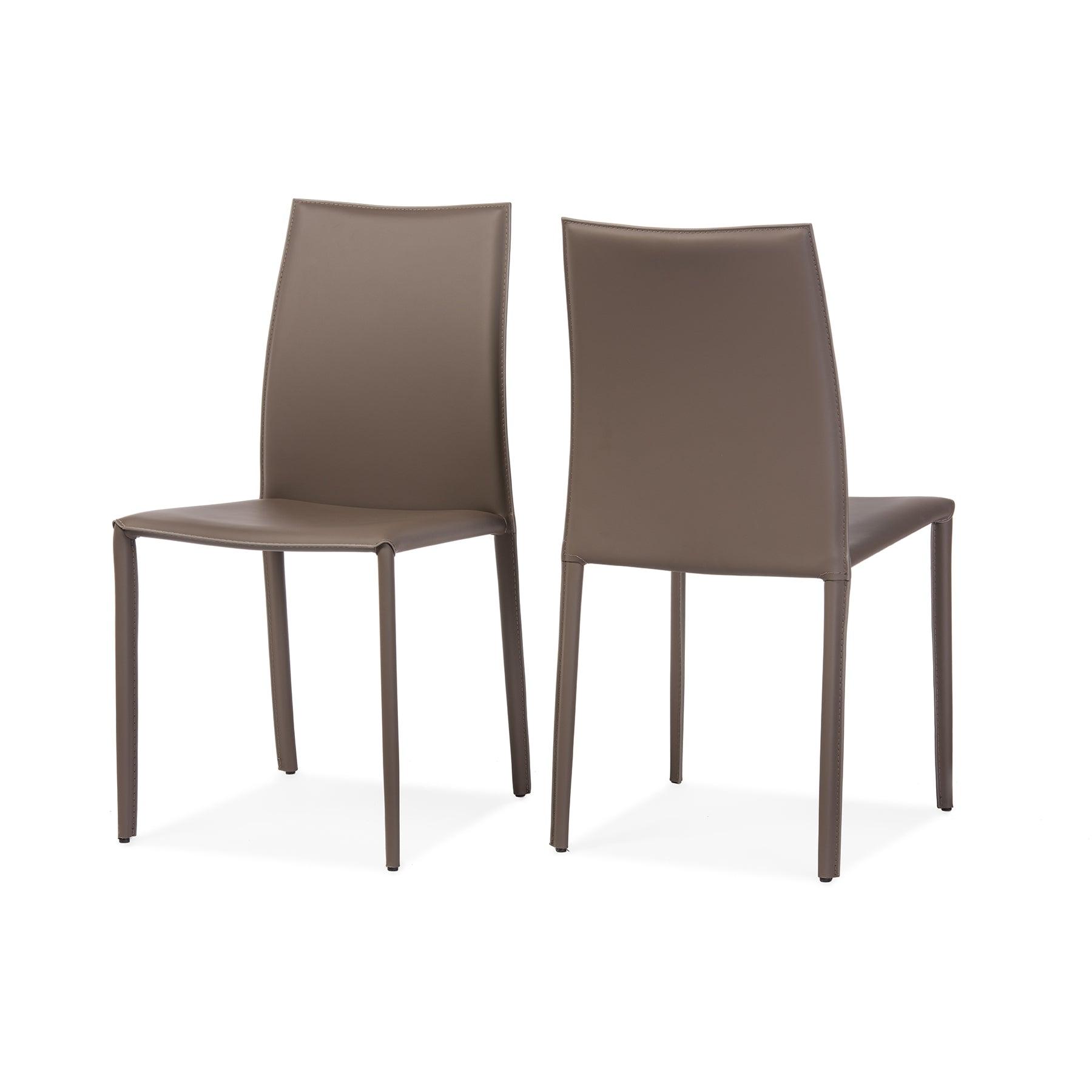 Rockford Modern and Contemporary Bonded Leather Upholstered Dining Chair (Set of 2)