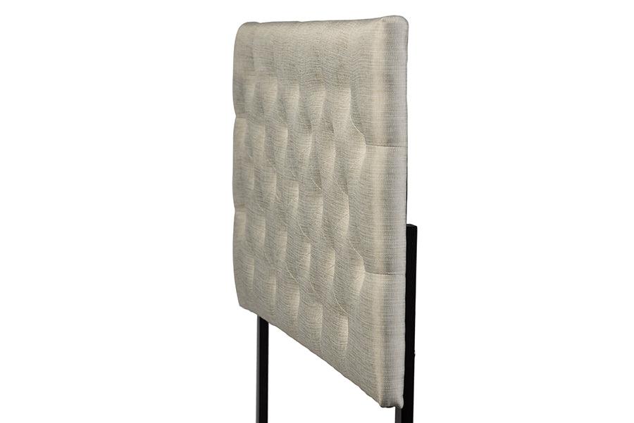 Viviana Modern and Contemporary Light Fabric Upholstered Button-tufted Headboard