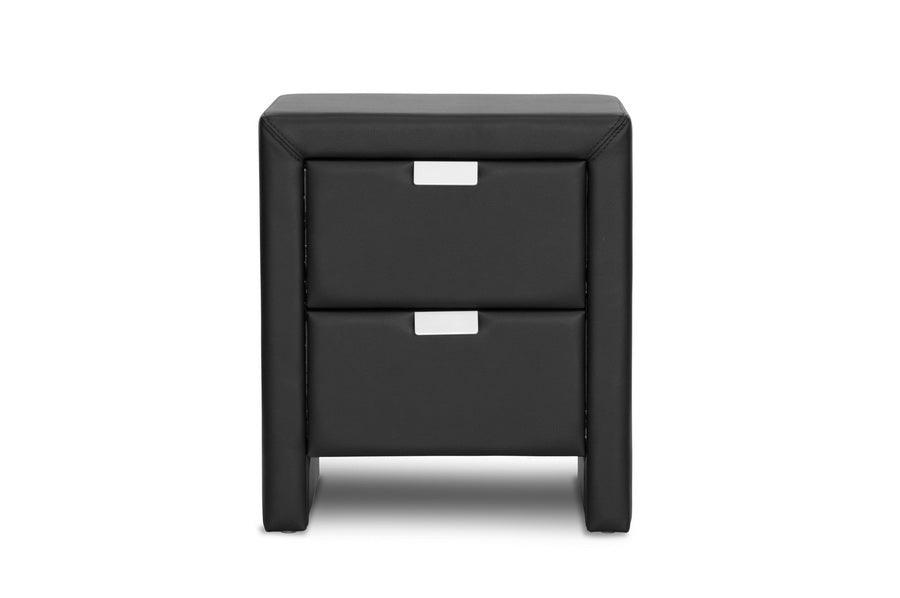 Frey Upholstered Modern Nightstand