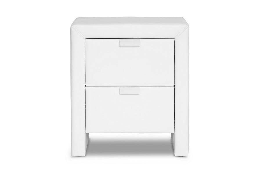 Frey Upholstered Modern Nightstand