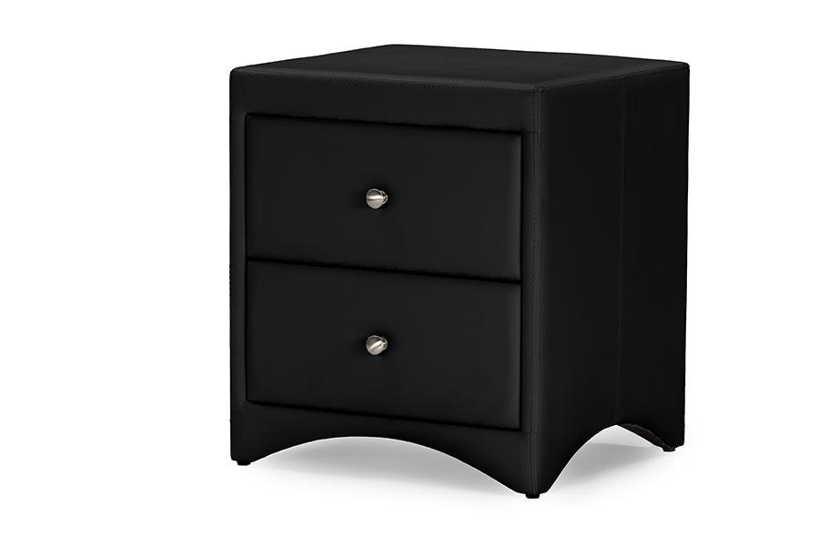 Dorian Faux Leather Upholstered Modern Nightstand