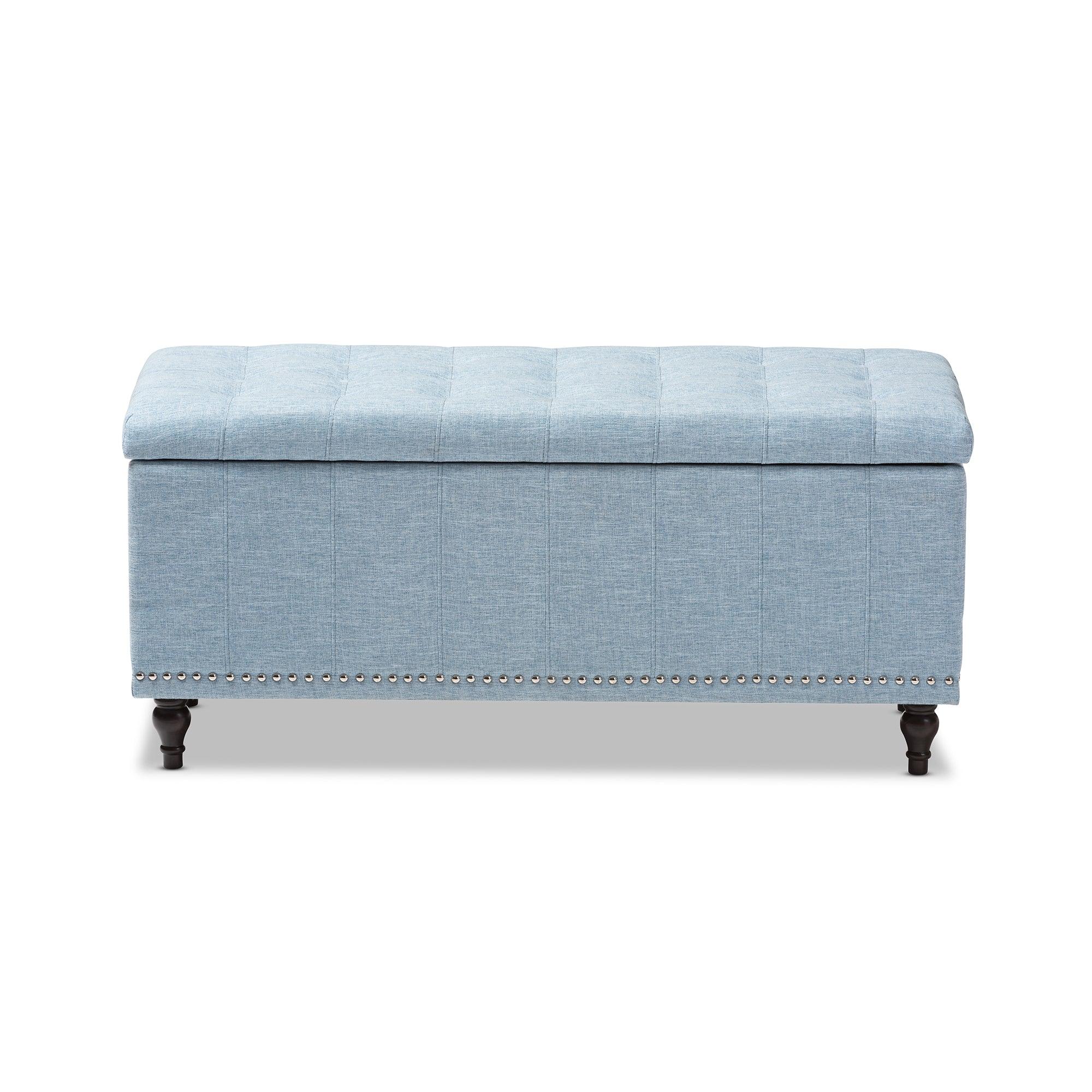 Kaylee Modern Classic Fabric Upholstered Button-Tufting Storage Ottoman Bench