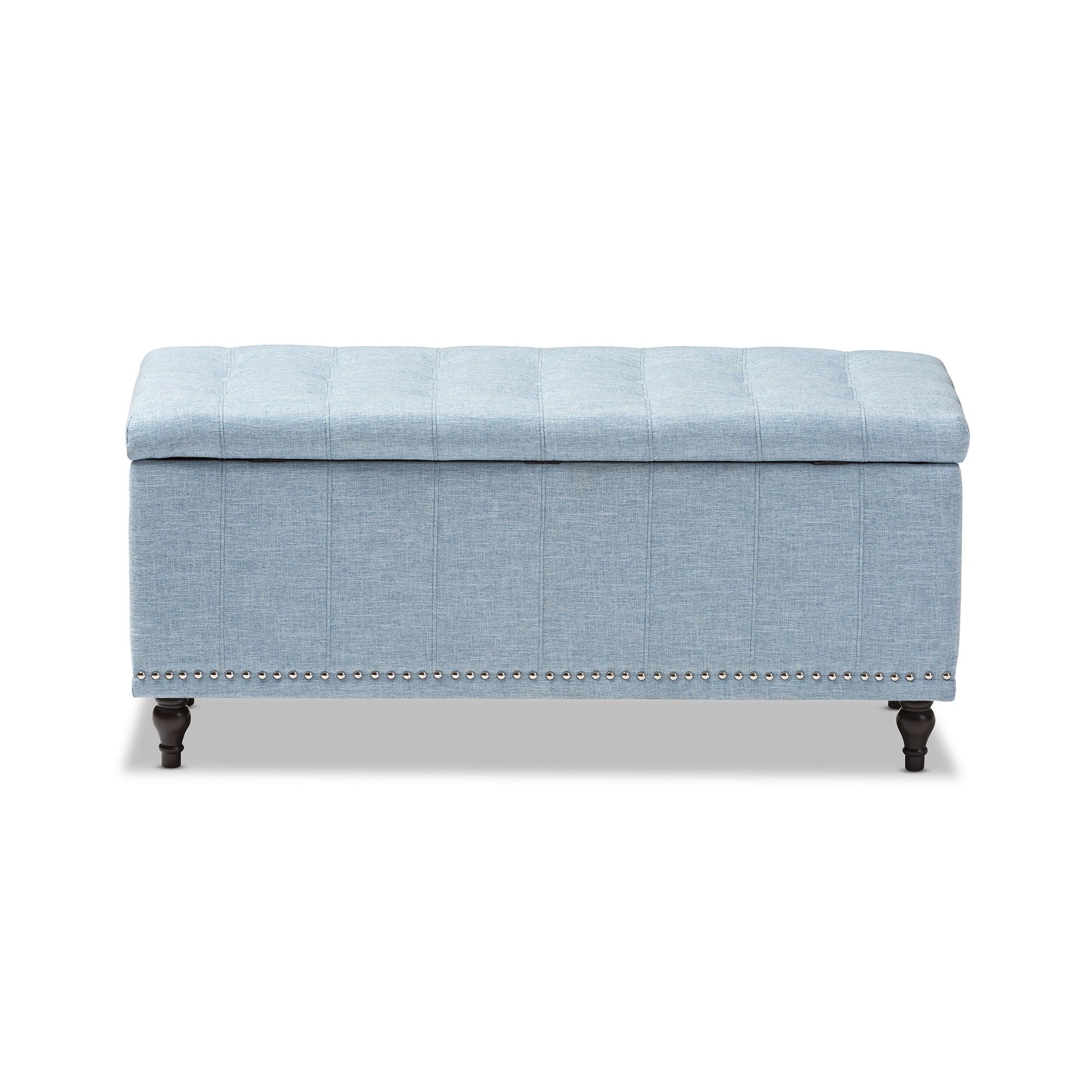 Kaylee Modern Classic Fabric Upholstered Button-Tufting Storage Ottoman Bench