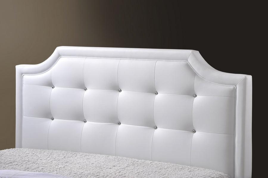 Carlotta Modern Bed with Upholstered Headboard -