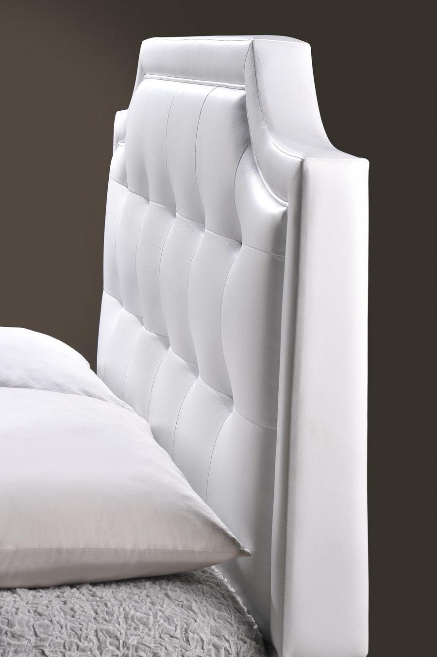 Carlotta Modern Bed with Upholstered Headboard -