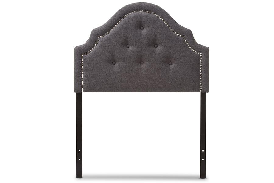 Cora Modern and Contemporary Dark Fabric Upholstered Headboard