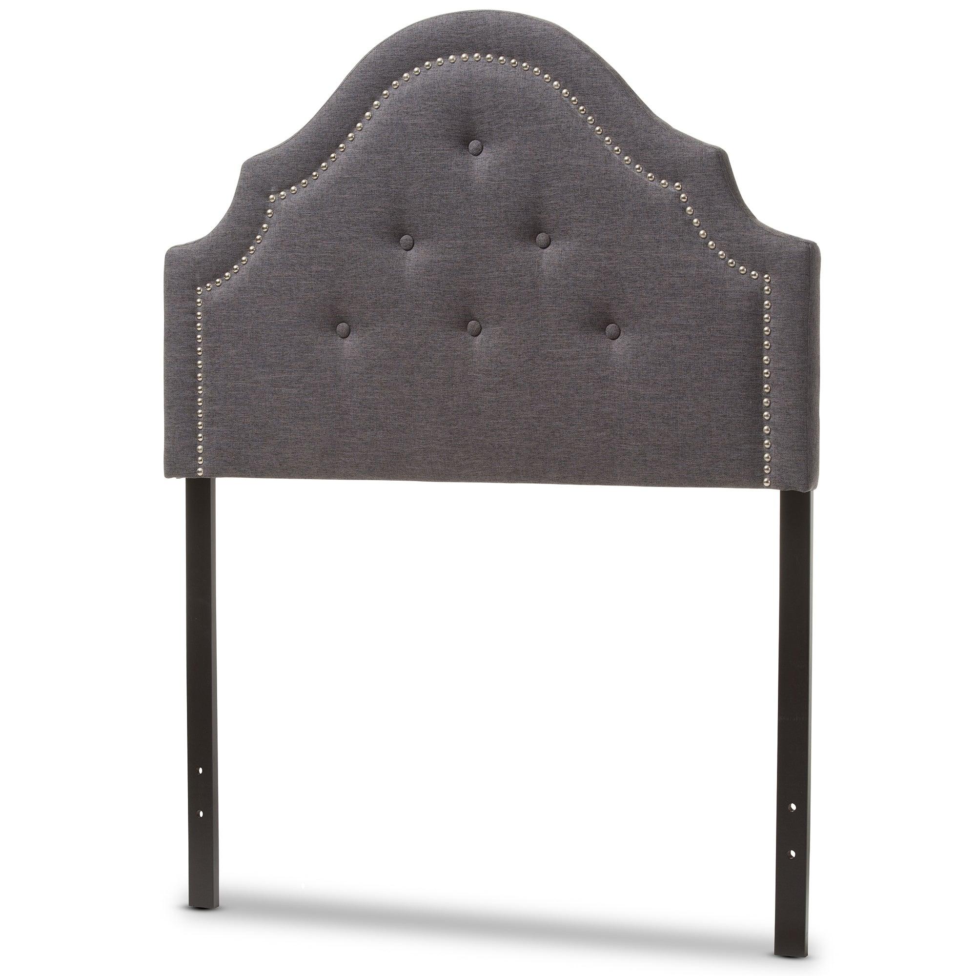 Cora Modern and Contemporary Dark Fabric Upholstered Headboard