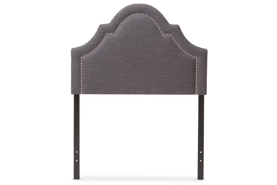 Rita Modern and Contemporary Dark Fabric Upholstered Headboard