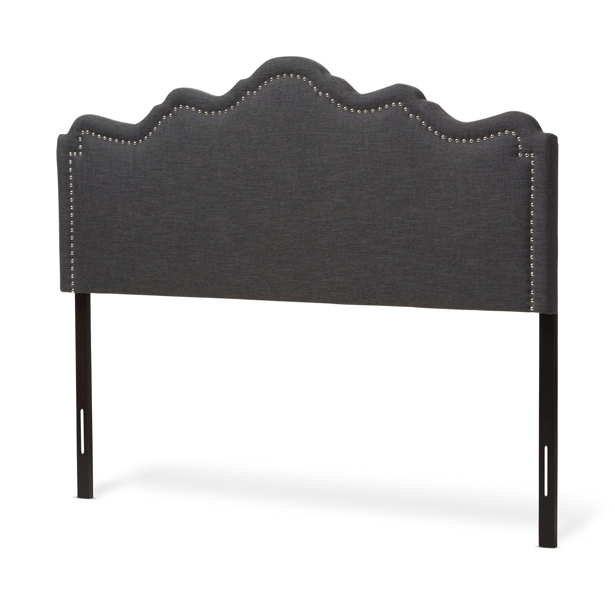 Nadeen Modern and Contemporary Dark Fabric Headboard