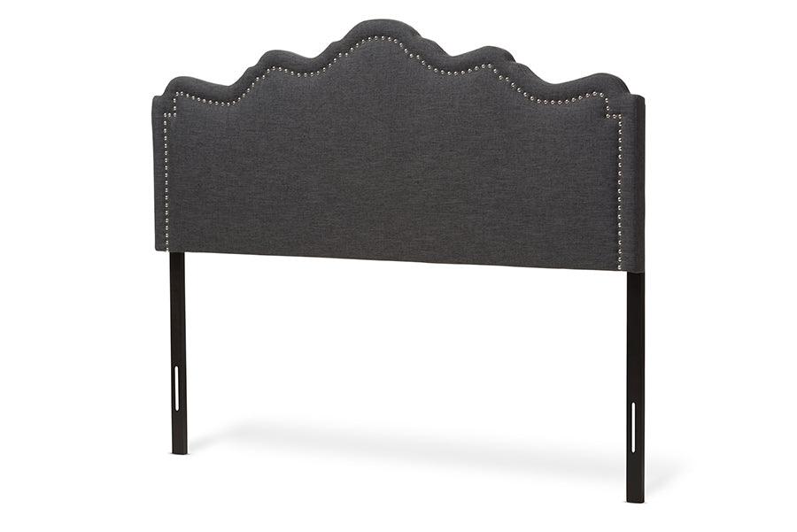 Nadeen Modern and Contemporary Dark Fabric Headboard