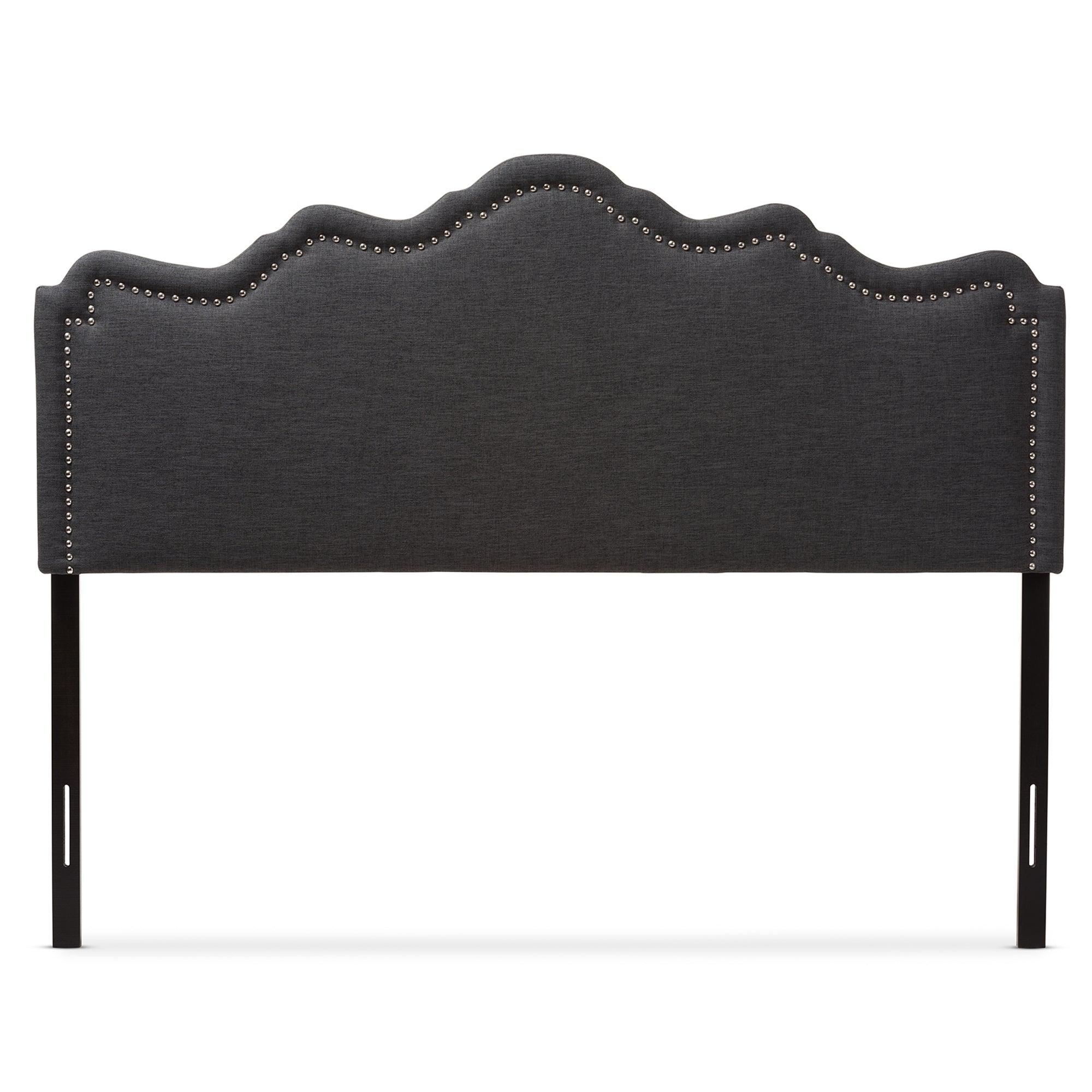 Nadeen Modern and Contemporary Dark Fabric Headboard