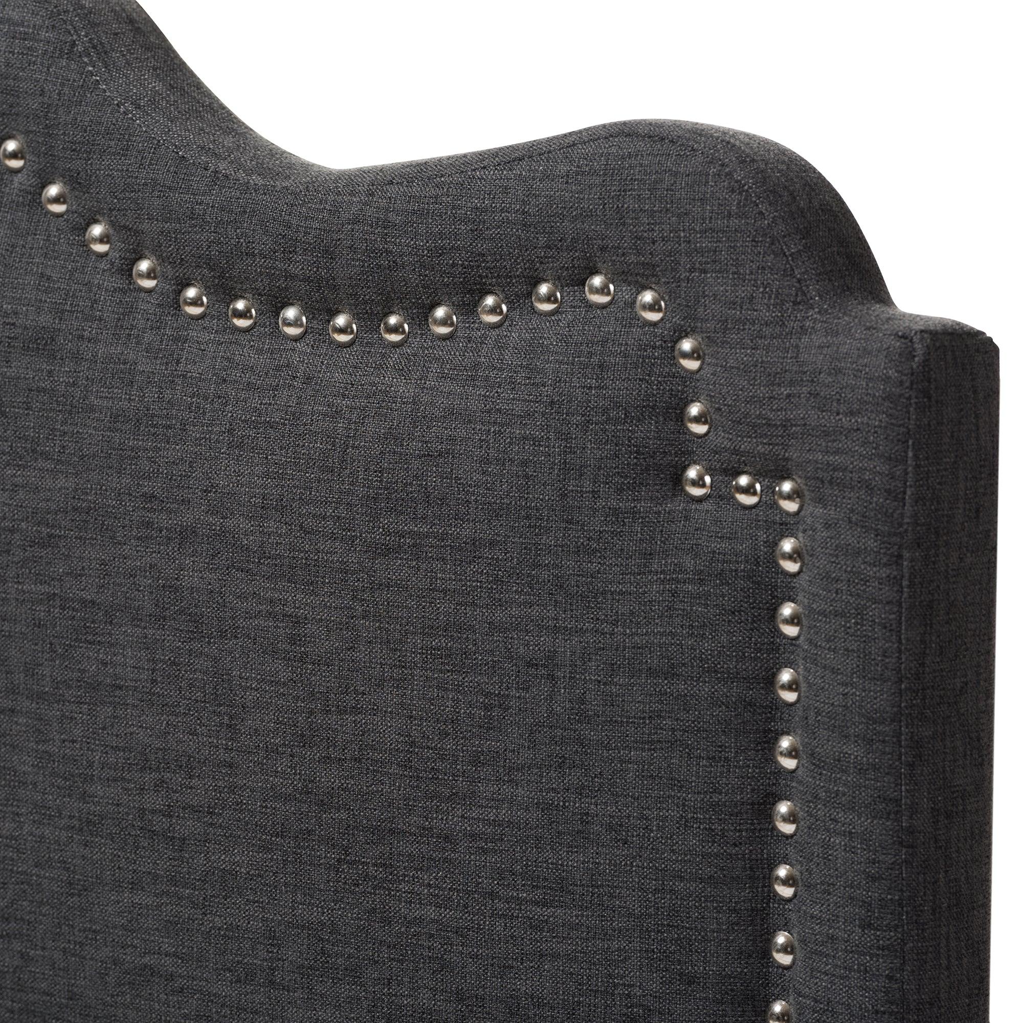 Nadeen Modern and Contemporary Dark Fabric Headboard