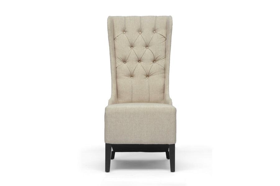 Vincent Linen Modern Accent Chair