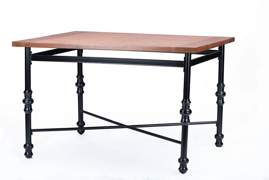 Broxburn Wood & Metal Industrial Dining Table