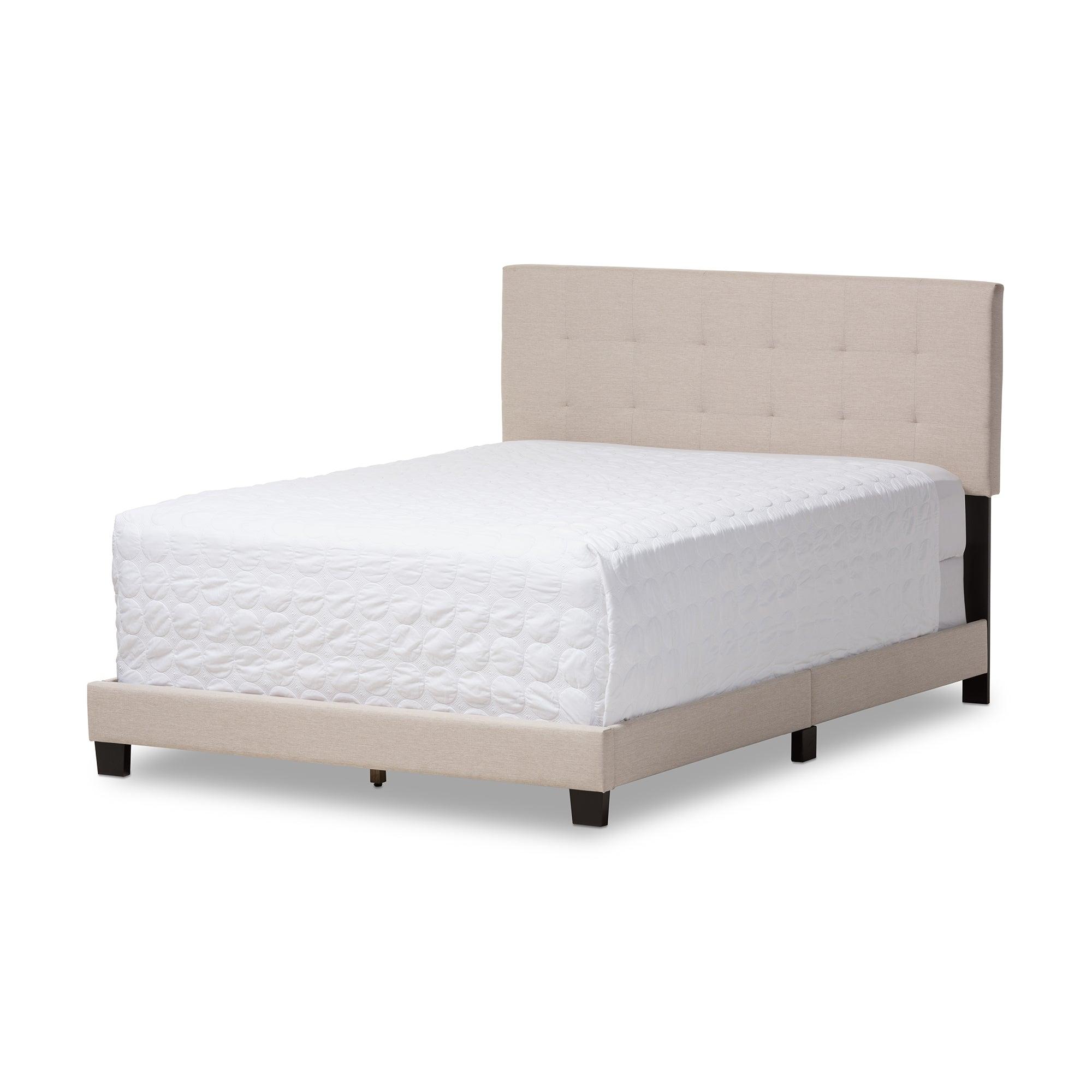 Brookfield Modern and Contemporary Fabric Upholstered Grid-tufting Bed