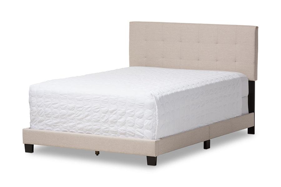 Brookfield Modern and Contemporary Fabric Upholstered Grid-tufting Bed