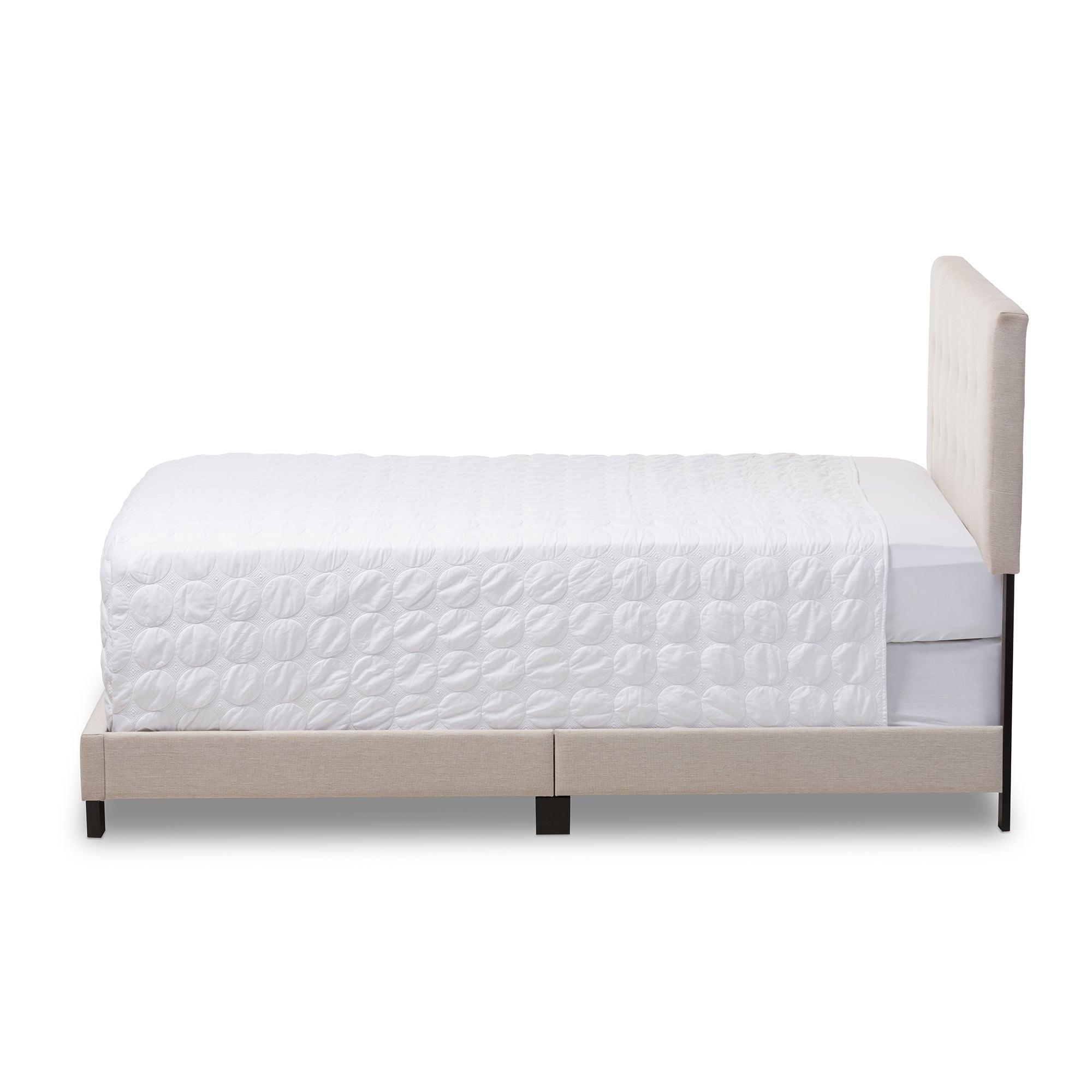 Brookfield Modern and Contemporary Fabric Upholstered Grid-tufting Bed