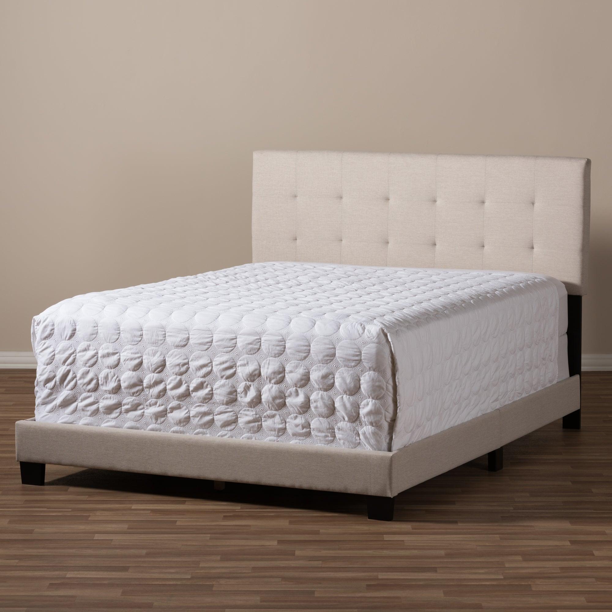 Brookfield Modern and Contemporary Fabric Upholstered Grid-tufting Bed