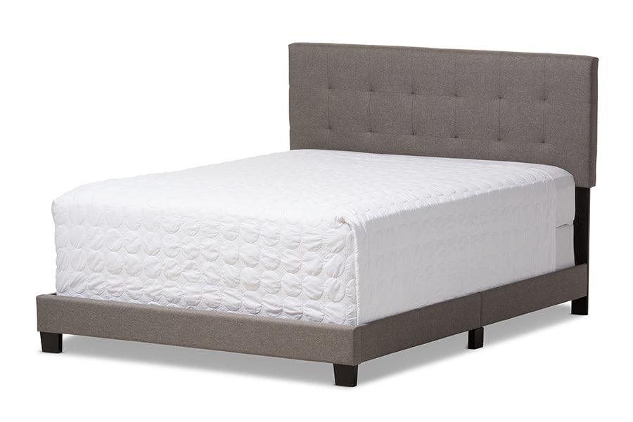 Brookfield Modern and Contemporary Fabric Upholstered Grid-tufting Bed