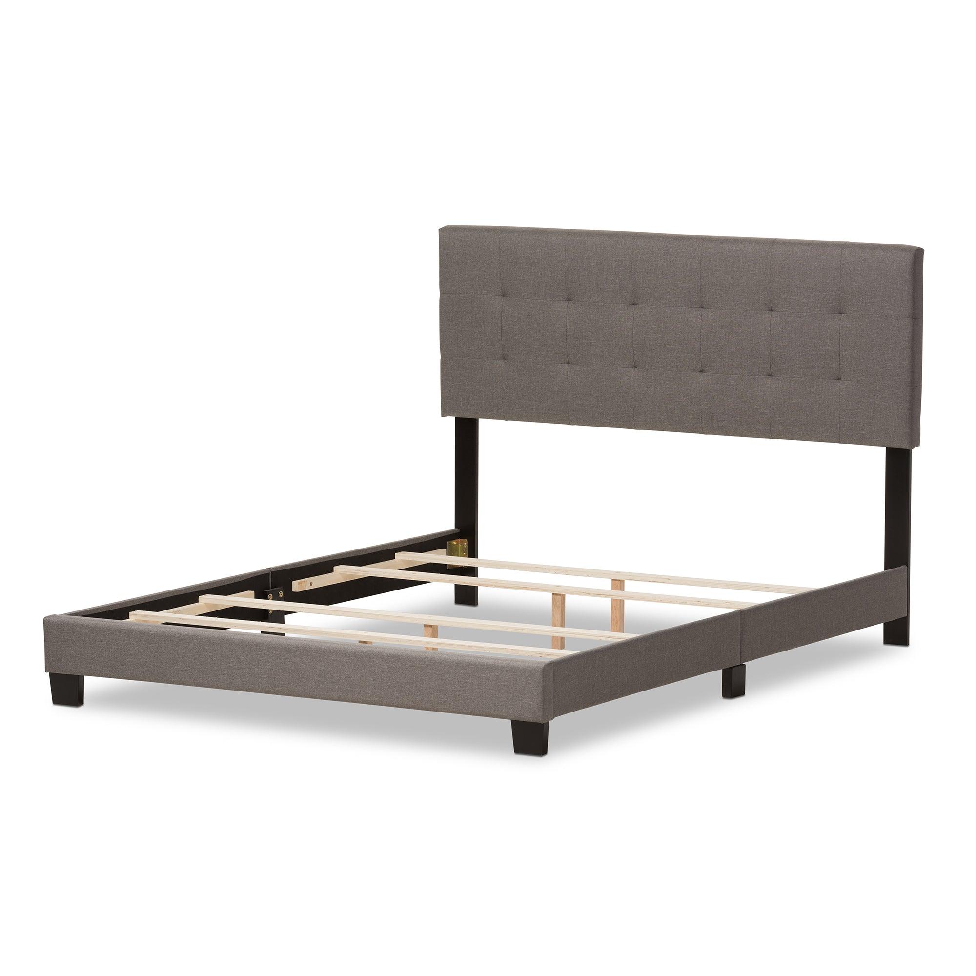 Brookfield Modern and Contemporary Fabric Upholstered Grid-tufting Bed